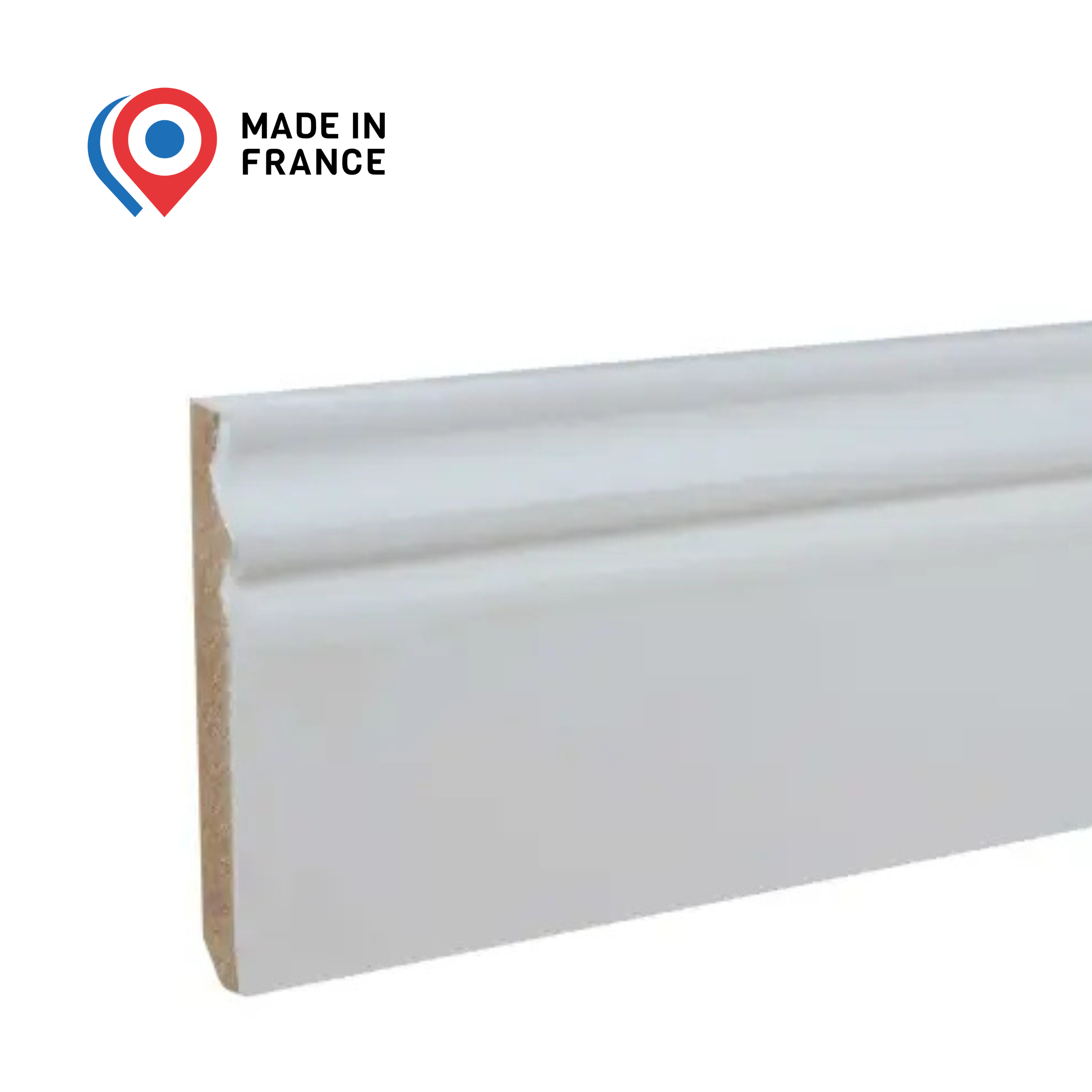 PROVISTON Plinthe moulurée 14 x 110 x 2440 mm MDF Prépeinte lot de 5