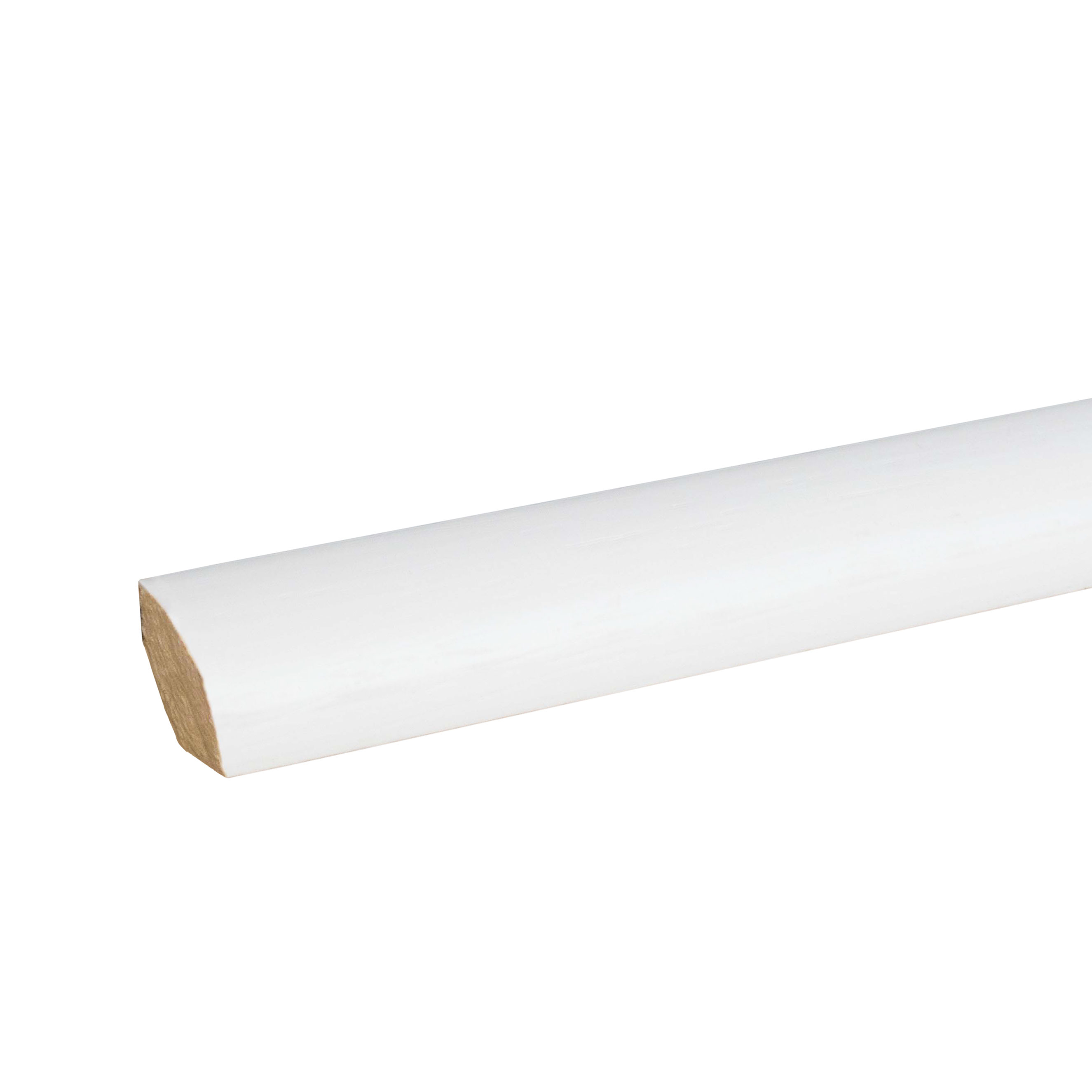 Quart de rond "Lucerne" 14.31 Bois massif 14 x 14 x 2000 mm Blanc Contreplinthe PROVISTON
