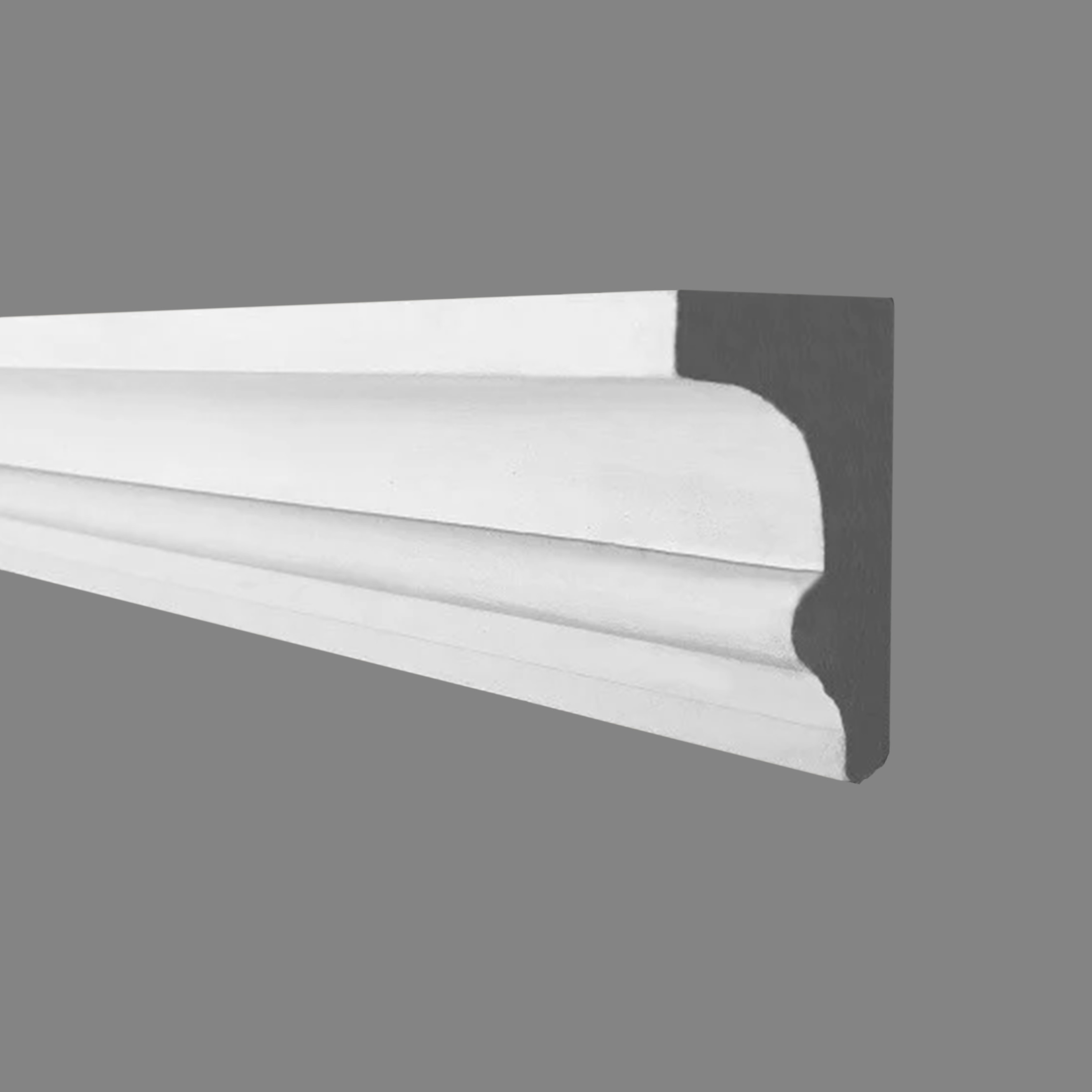 PROVISTON | Gipsleiste Würzburg | Echter Gipsstuck | 55 x 85 x 1000 mm | Stuckleisten aus Gips