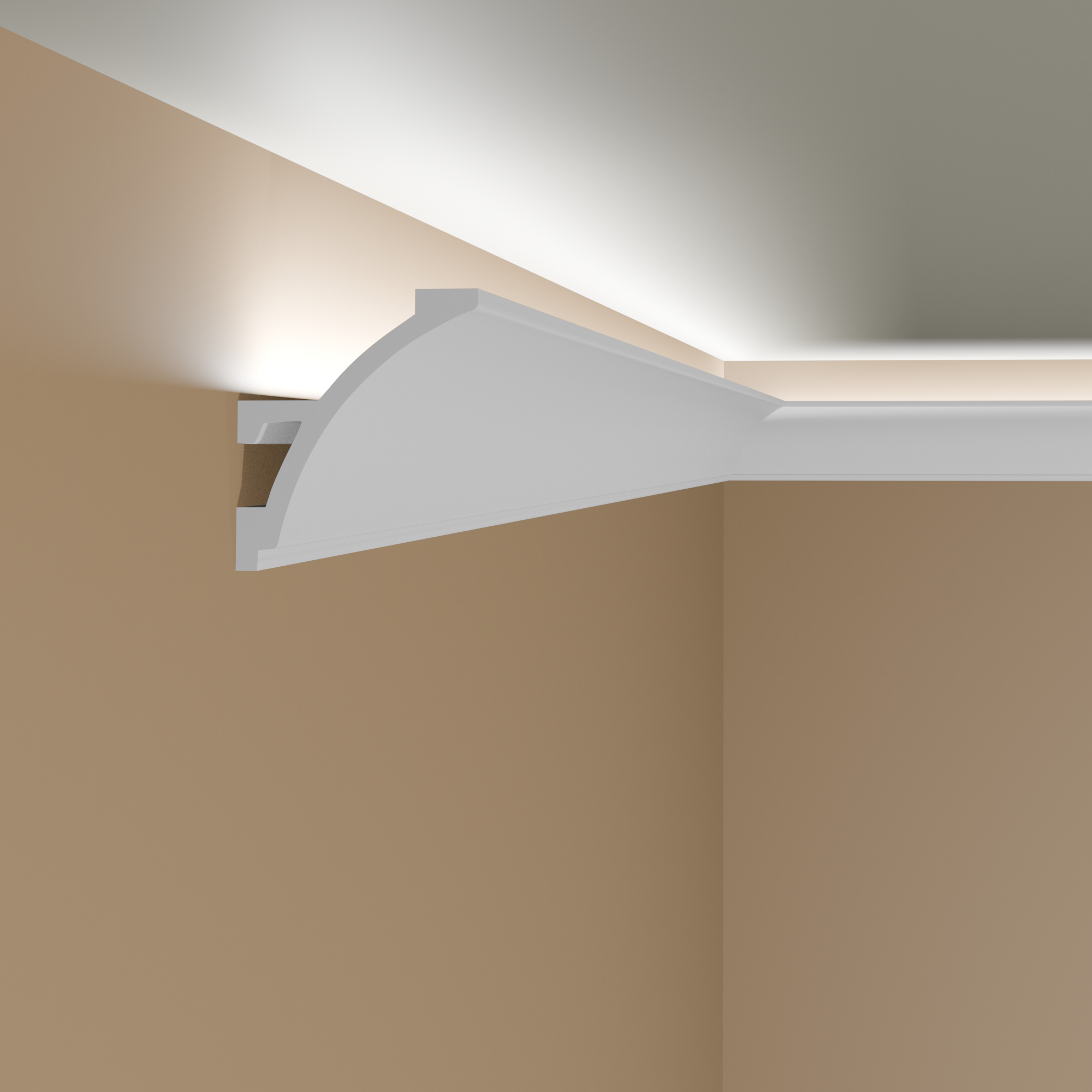 Elite Decor Lichtleiste KH904| Polystyrol 45 x 52 x 2000 mm Weiß Styropor Deckenleiste Elite Decor Lichtleiste KH904| Polystyrol 45 x 52 x 2000 mm Weiß Styropor Deckenleiste