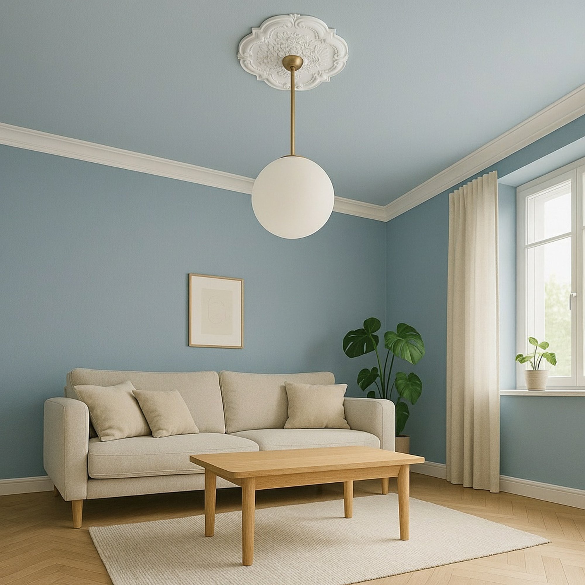 PROVISTON | Gips Rosette Blackpool | Echter Gipsstuck | Ø60cm | Stuckrosette PROVISTON | Gips Rosette Blackpool | Echter Gipsstuck | Ø60cm | Stuckrosette