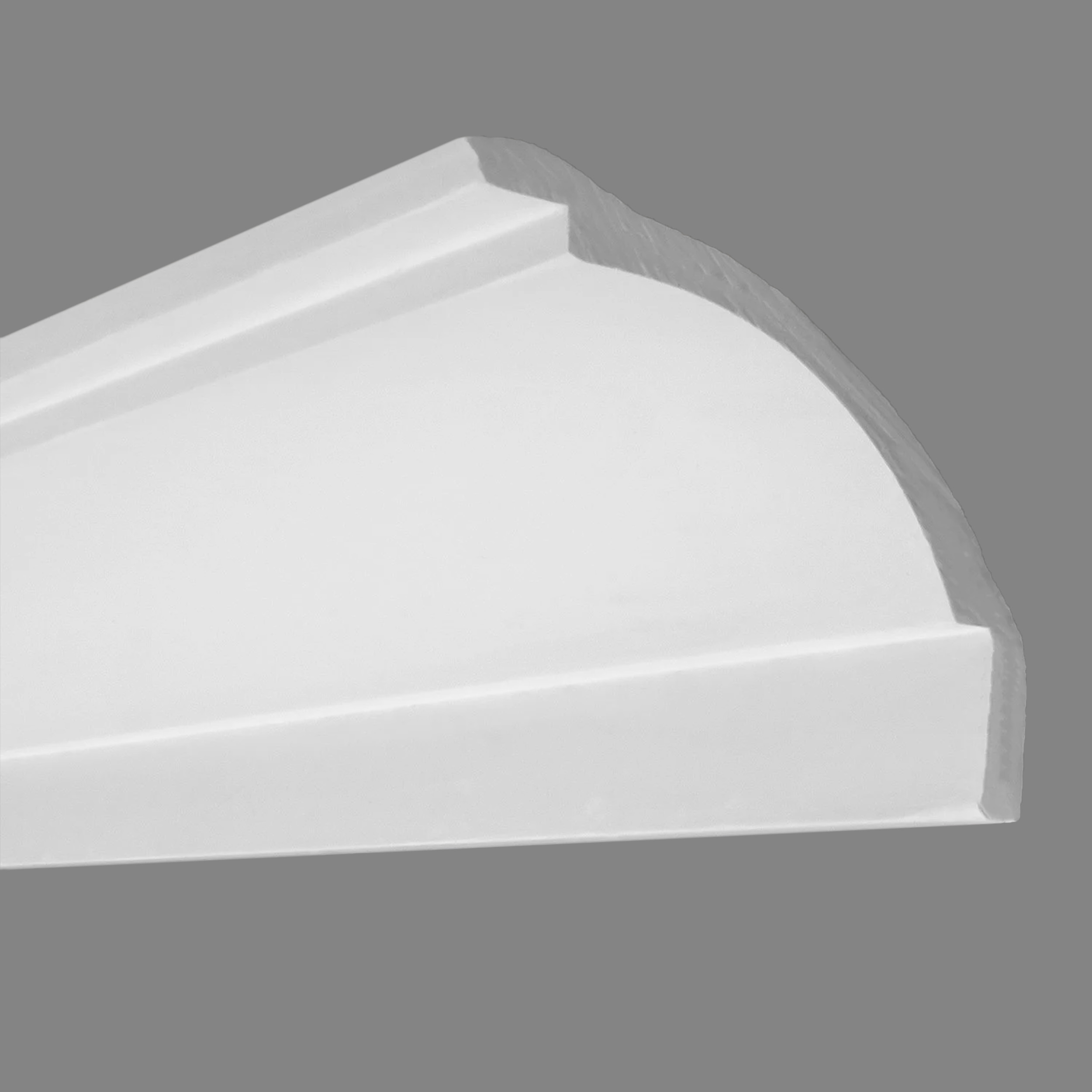 PROVISTON | Gipsleiste Remscheid | Echter Gipsstuck | 77 x 95 x 1180 mm | Stuckleisten aus Gips