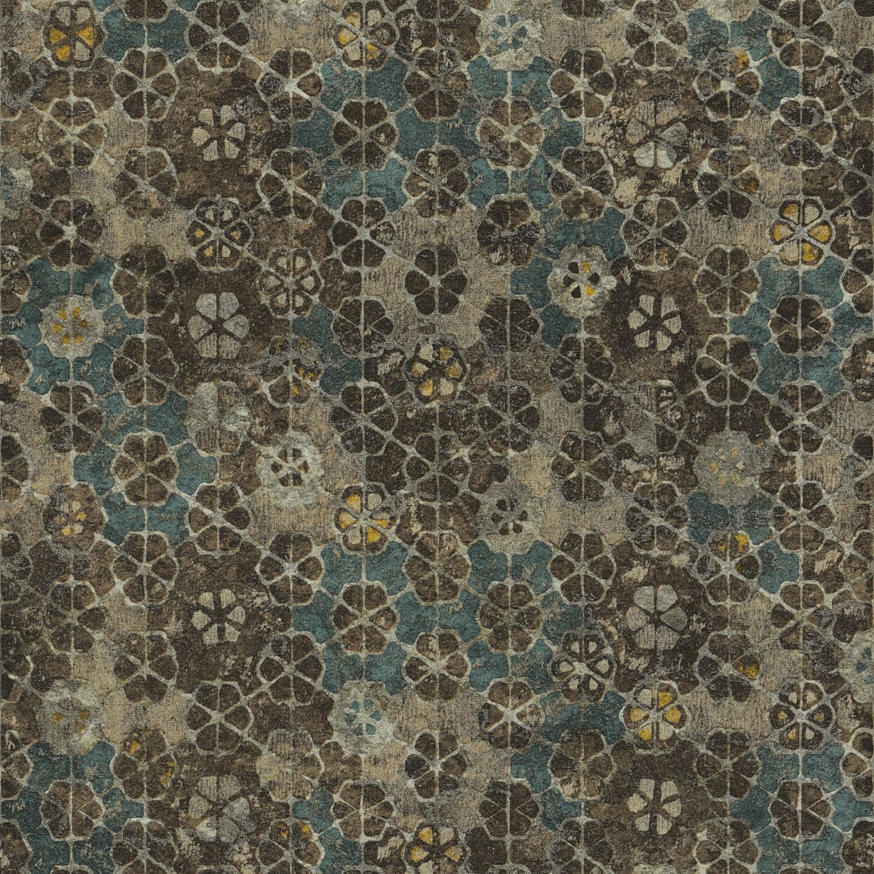 A.S. Creation New Walls | 373911 | papier peint intissé floral | 0.53 m x 10.05 m | bleu