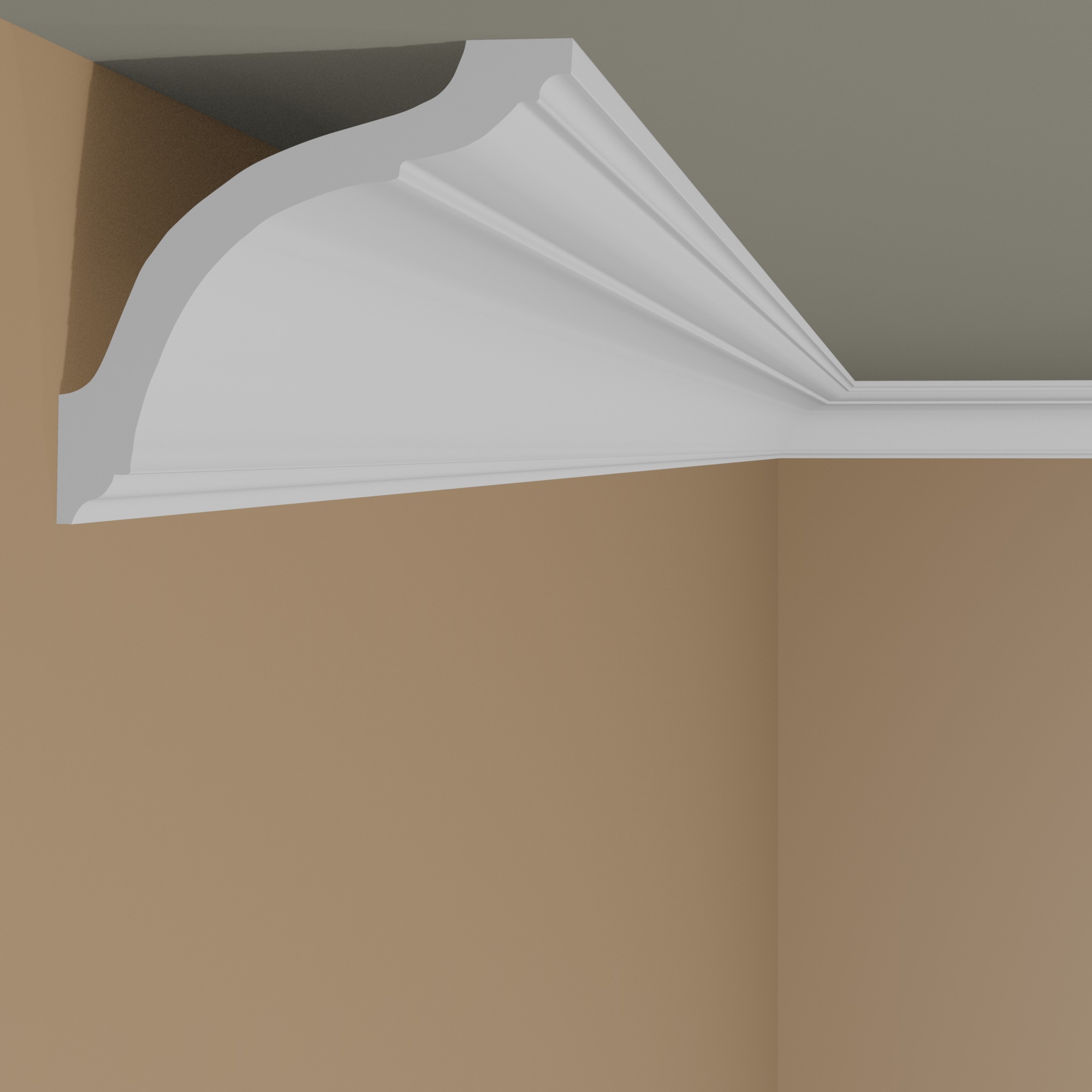 Moulure de plafond sobre NMC NOMASTYL GO 80 x 80 mm polystyrène léger blanc