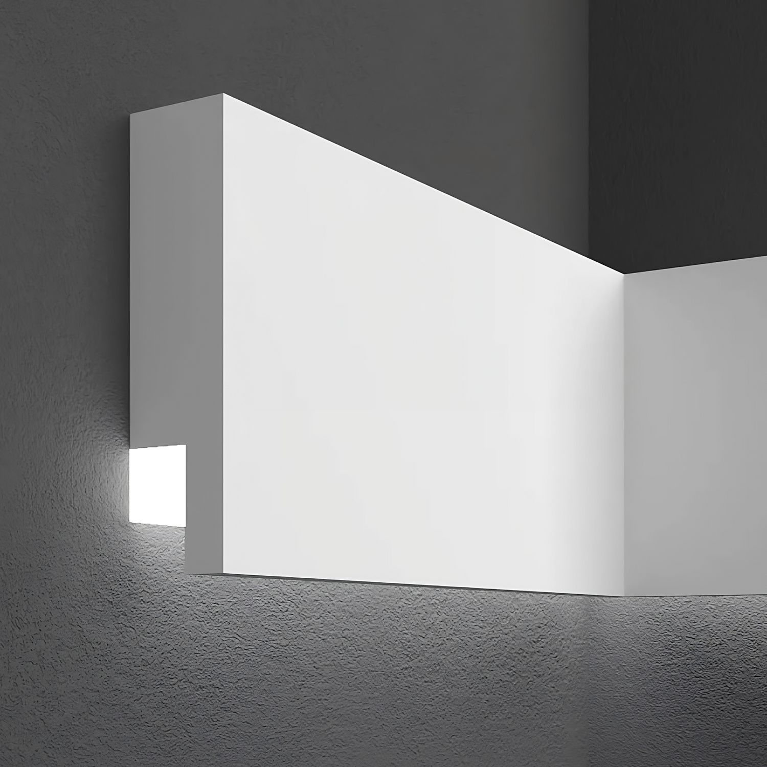 Elite Decor | Bandeaux de façade "MC303" | Modénatures avec LED | 30 x 110 x 2000 mm | Sans revêtement