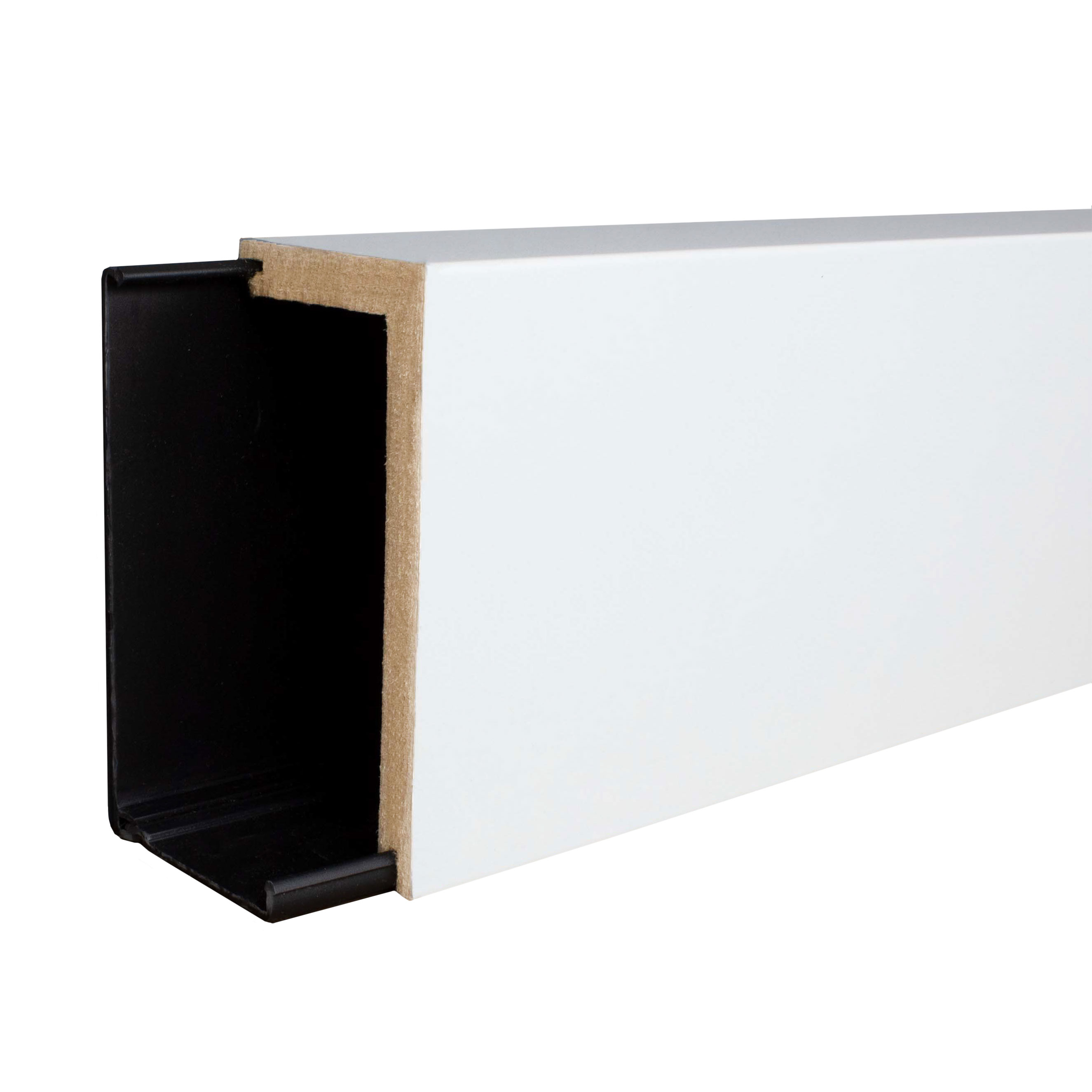 Surplinthe cache tuyaux | Cache tuyaux Rotondo | MDF revêtu blanc