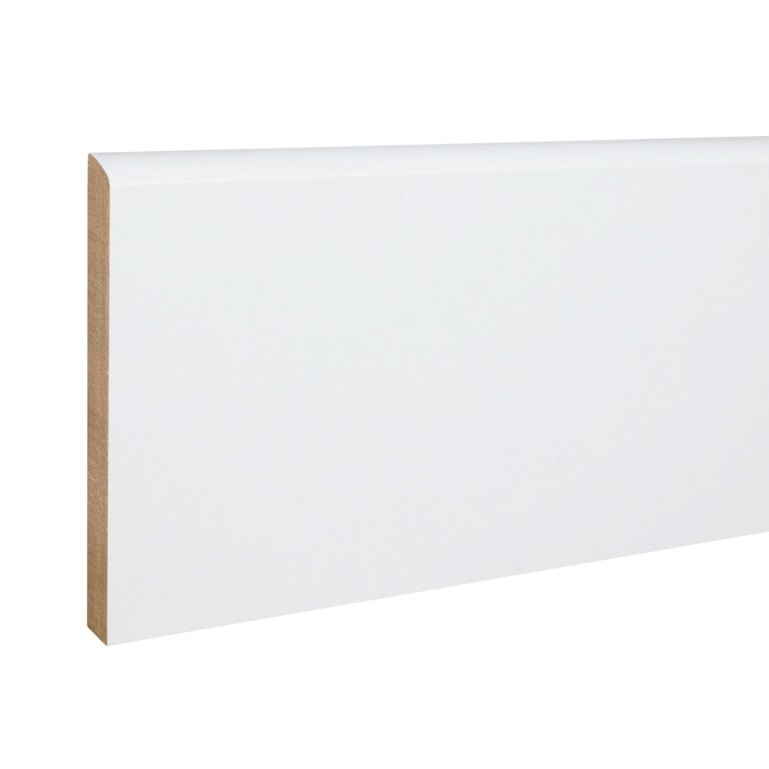 PROVISTON | plinthe arrondie | mélaminé blanc | plinthe MDF | 10 x 100mm