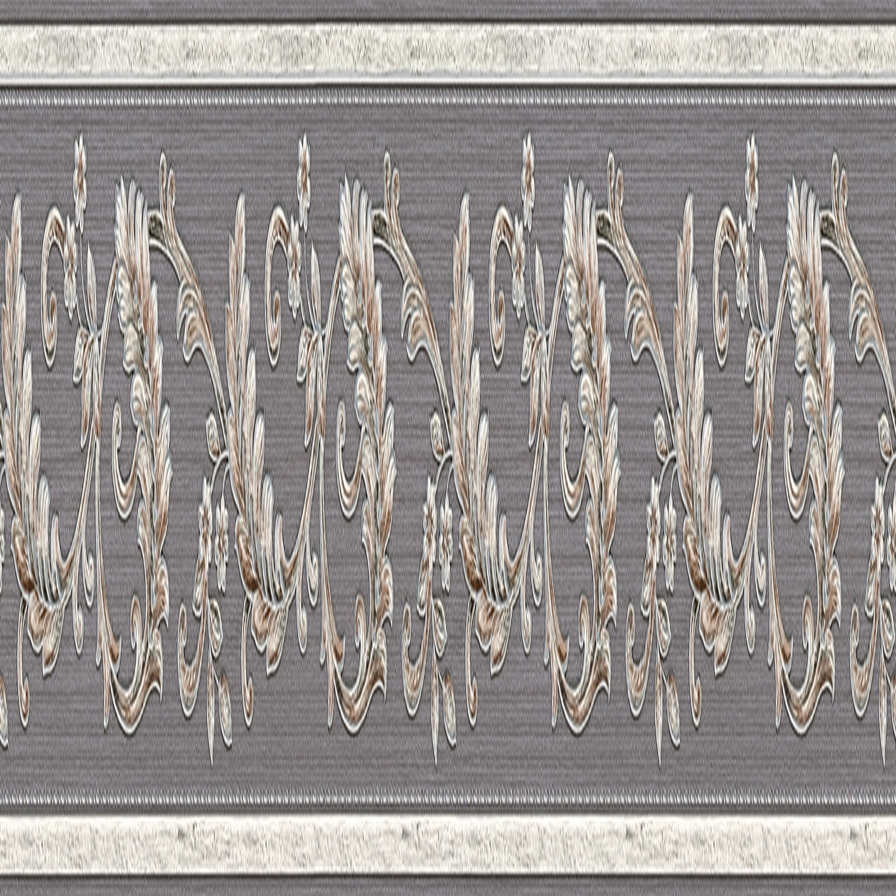 A.S. Creation Only Borders 10 | 369144 | papier peint intissé adhésif baroque | 0.08 m x 5 m | gris