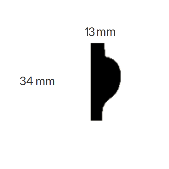 Zierleiste "Schwerin" (Leisten aus Gips) Skizze