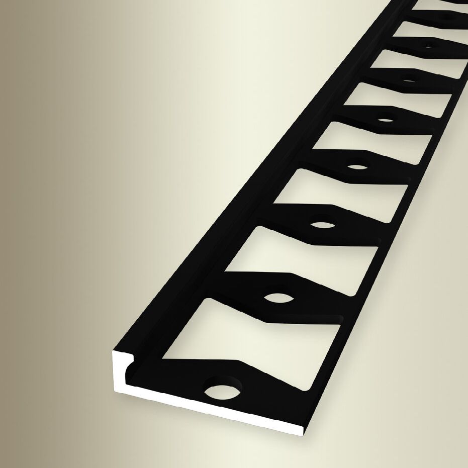 Profilé de finition | Largeur:21 mm | H:2 mm | Longueur:2500 mm | Aluminium | Barre d'arrêt