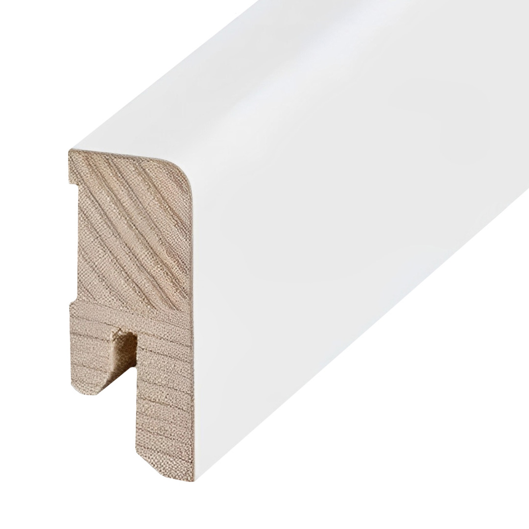 Plinthe en placage en bois classique - bois plaqué blanc (16 x 40 x 2500 mm) 16.40.31 PROVISTON