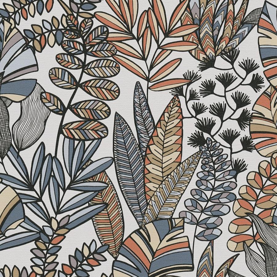 A.S. Creation | Antigua | 390952 | Papier Peint Intissé | Floraux | 10.05 x 0.53 m | Blanc