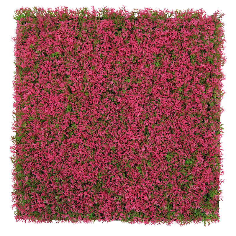 JANGAL Modular Wall Panneau Acoustique Mural 520 x 520 x 50 mm Design Herbe Rose  Panneau végétal