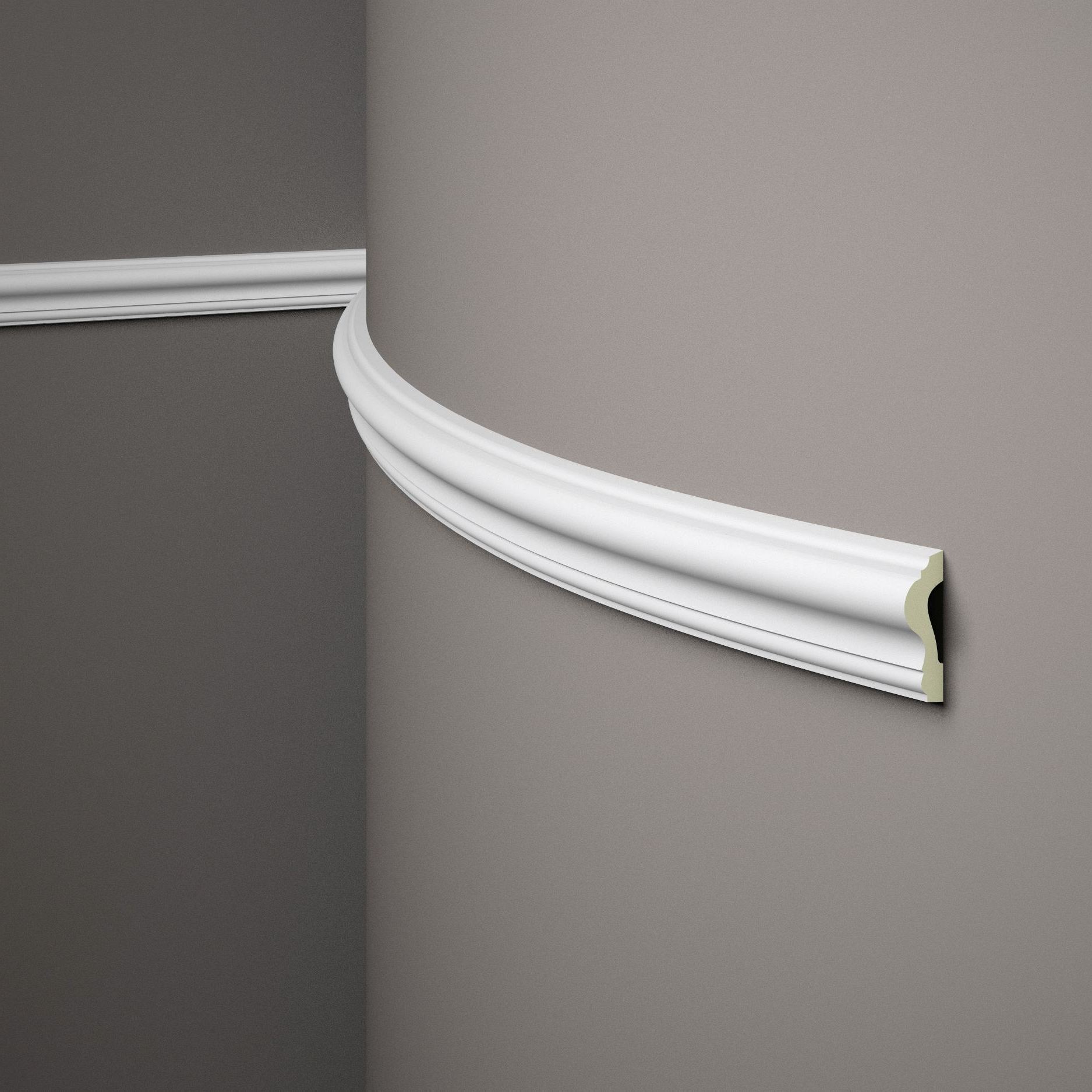 Mardom cimaise flexible MDD346F Profoam 25 x 61 x 2000 mm Blanc moulure flexible