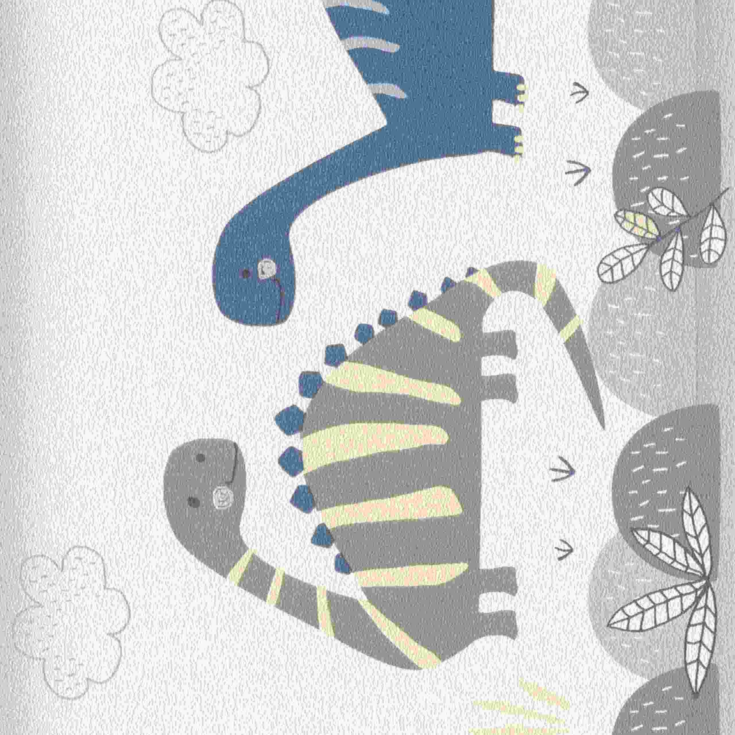 Rasch Bambino XVIII | 248869 | frise murale papier peint papier | 0.17 m x 0.5 m | bleu