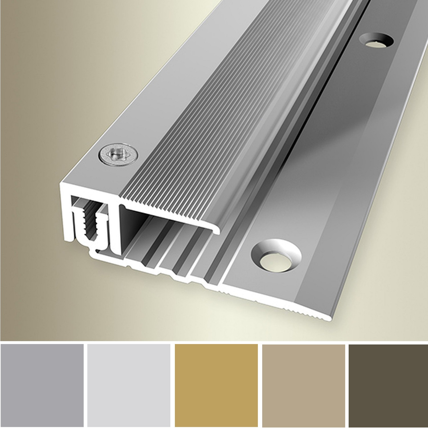 Küberit 287 PPS-Champion 4.0 | Profilé de finition parquet | Largeur:22 mm | Epaisseur:6.5-16 mm