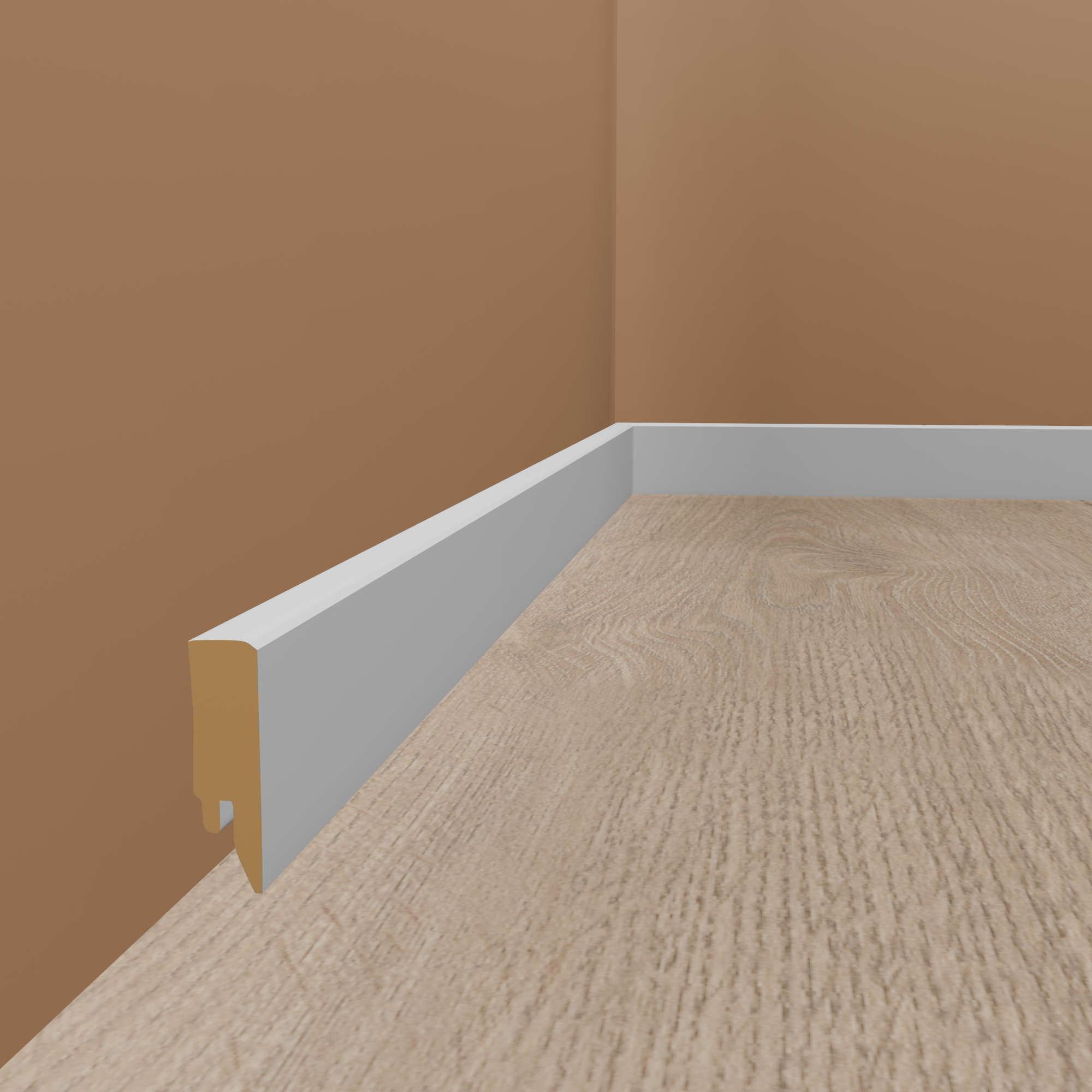 PROVISTON Plinthe "Ulm" 72003 MDF 16 x 58 x 2500 mm Blanc Profil Carré PROVISTON Plinthe "Ulm" 72003 MDF 16 x 58 x 2500 mm Blanc Profil Carré