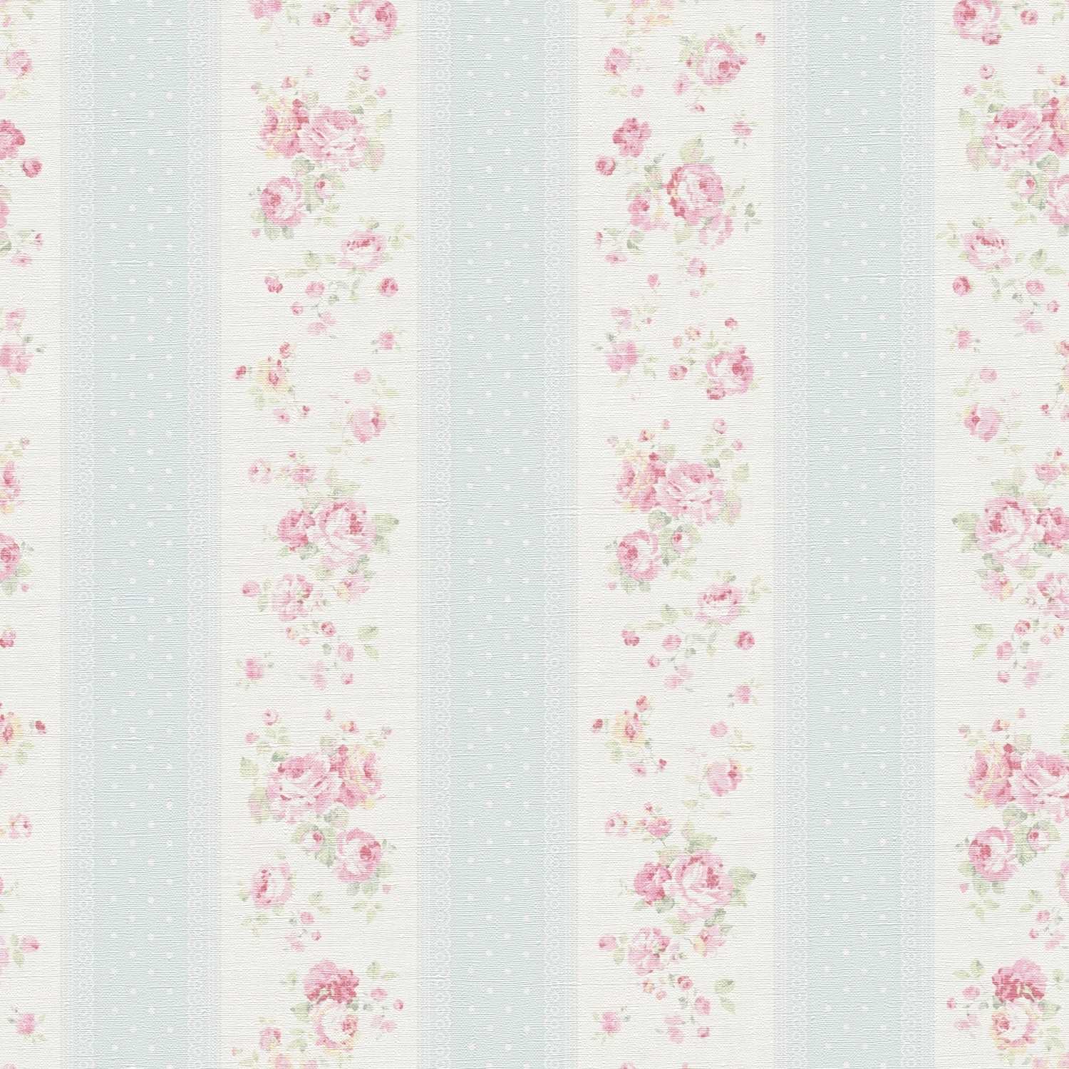 A.S. Creation | Maison Charme | 390691 | Papier Peint Intissé | Floraux | 10.05 x 0.53 m | Bleu
