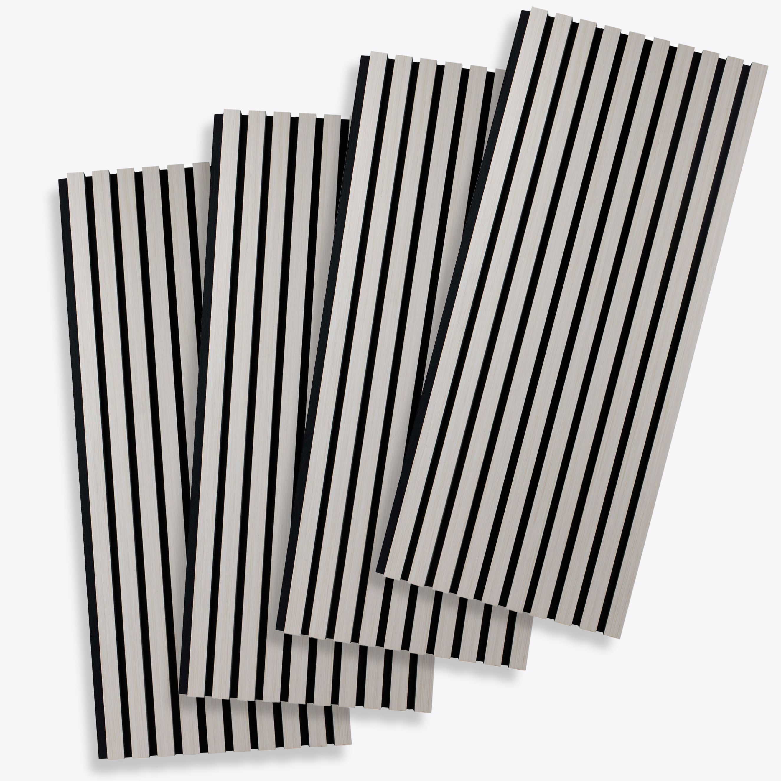 PROVISTON Panneau acoustique Lot de 4 - 1200 x 600 x 21 mm chêne clair MDF plaqué