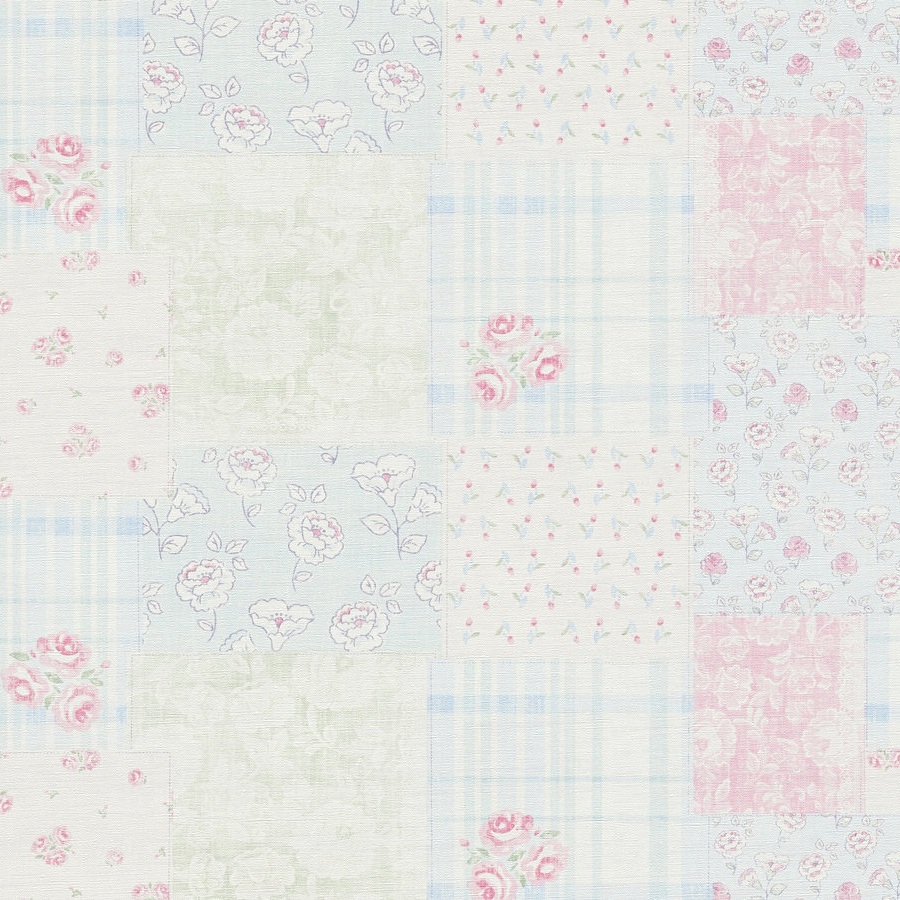 A.S. Creation | Maison Charme | 390661 | Papier Peint Intissé | Floraux | 10.05 x 0.53 m | Bleu