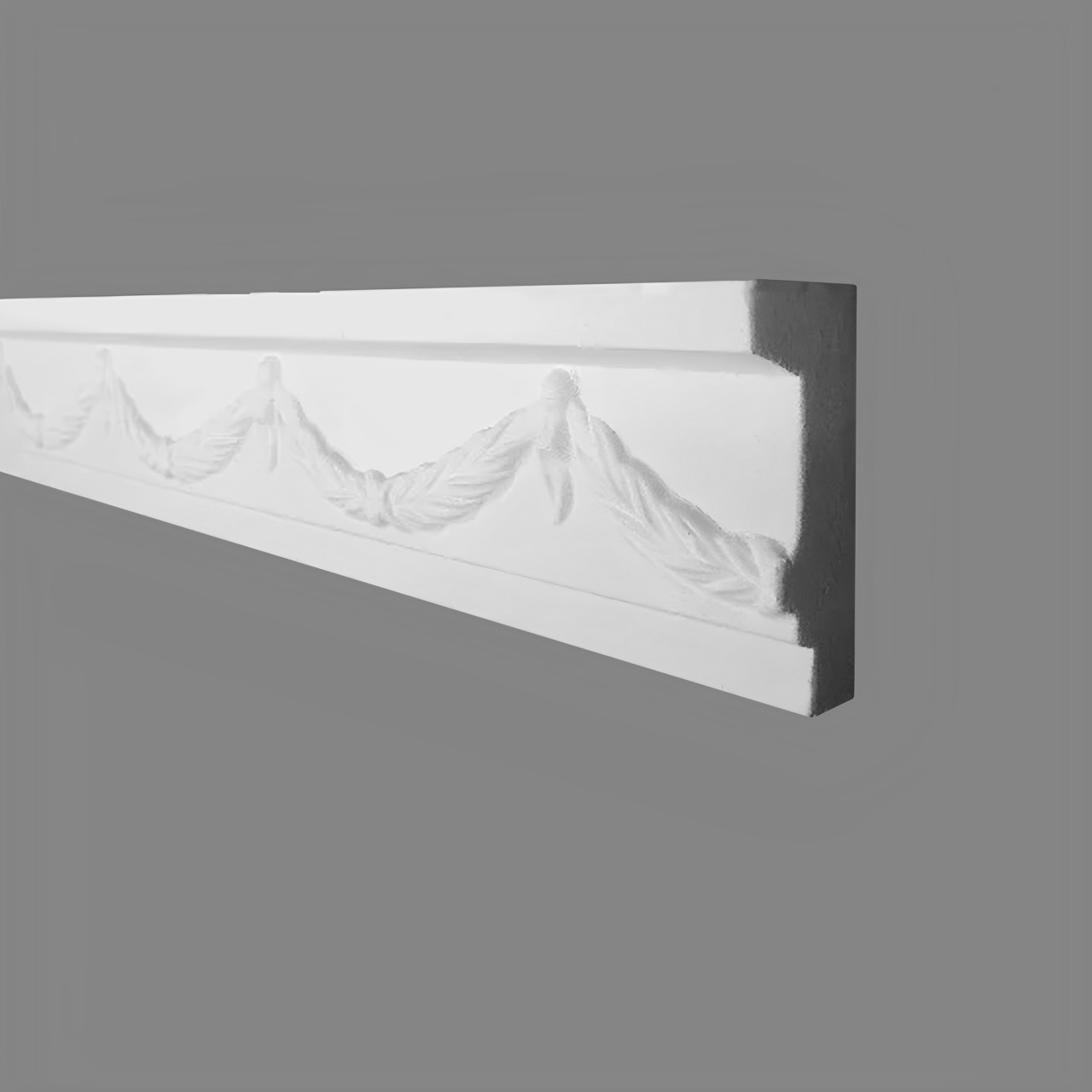 PROVISTON | Gipsleiste Dresden | Echter Gipsstuck | 30 x 85 x 1000 mm | Stuckleisten aus Gips
