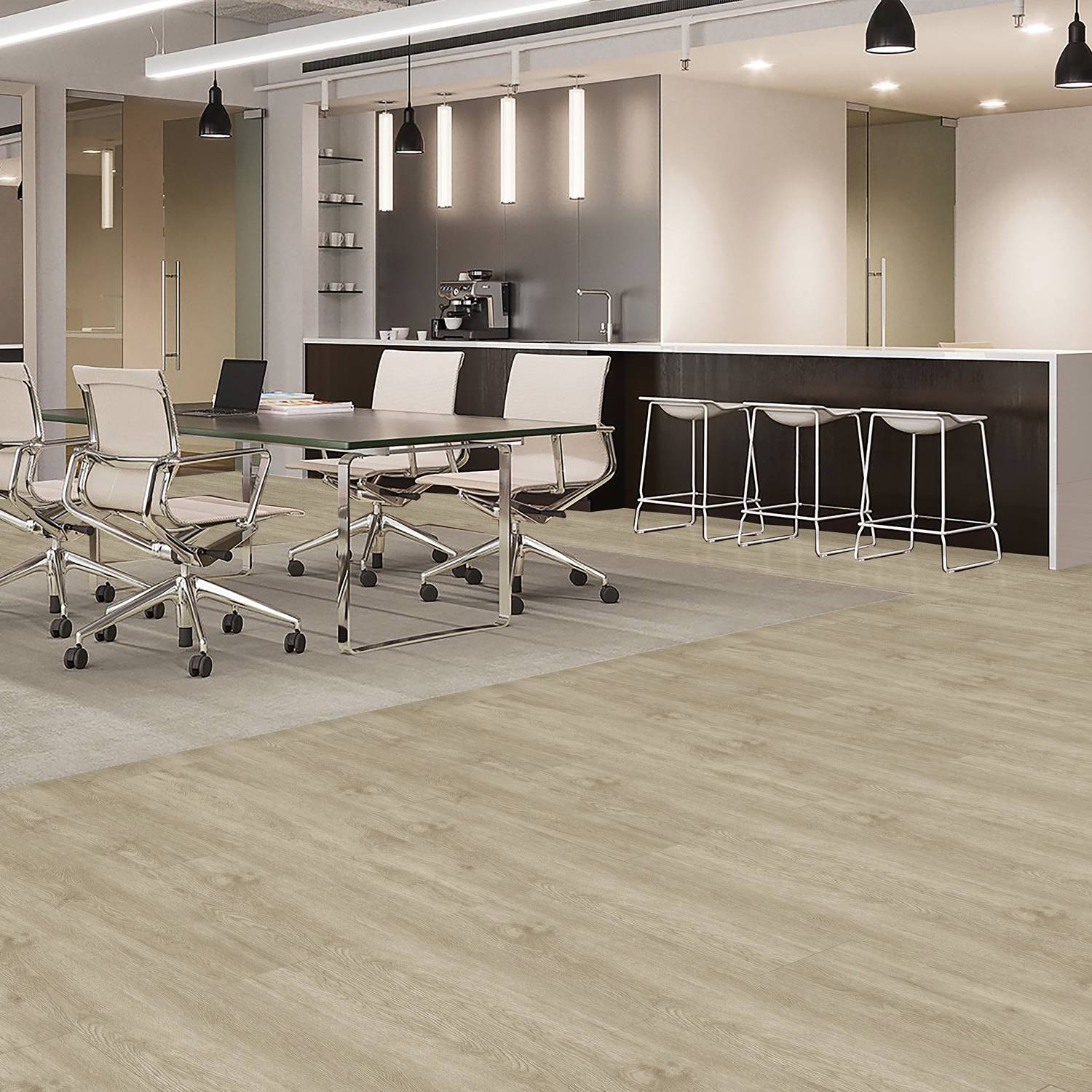 Check expert Sol vinyle PVC 2049E Bonifacius 1219 x 229 x 2.5 mm parquet à coller Parquet