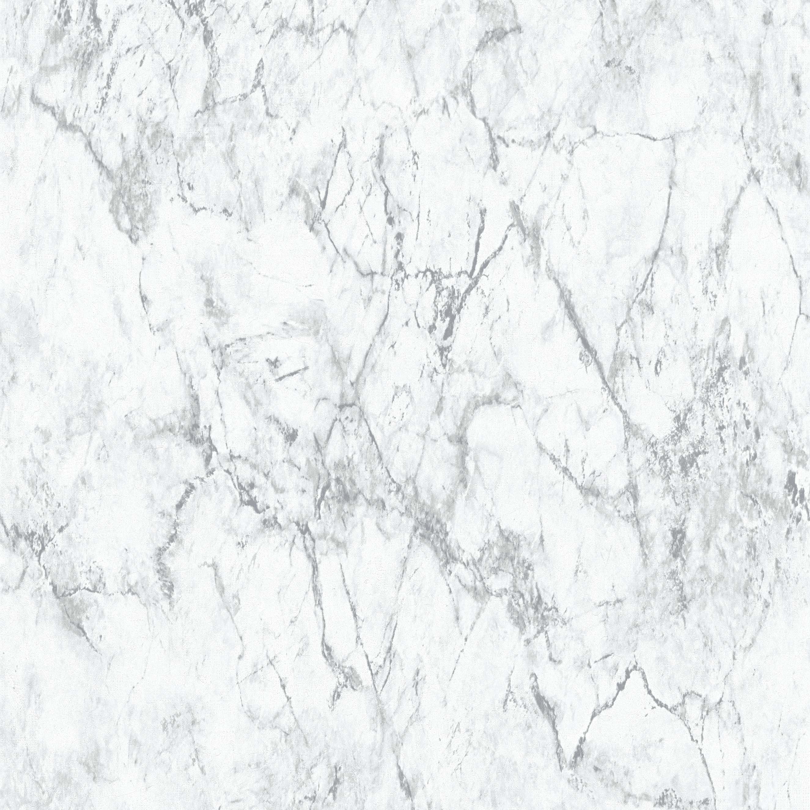 A.S. Creation Elements | 361572 | papier peint intissé pierre brique | 0.53 m x 10.05 m | blanc