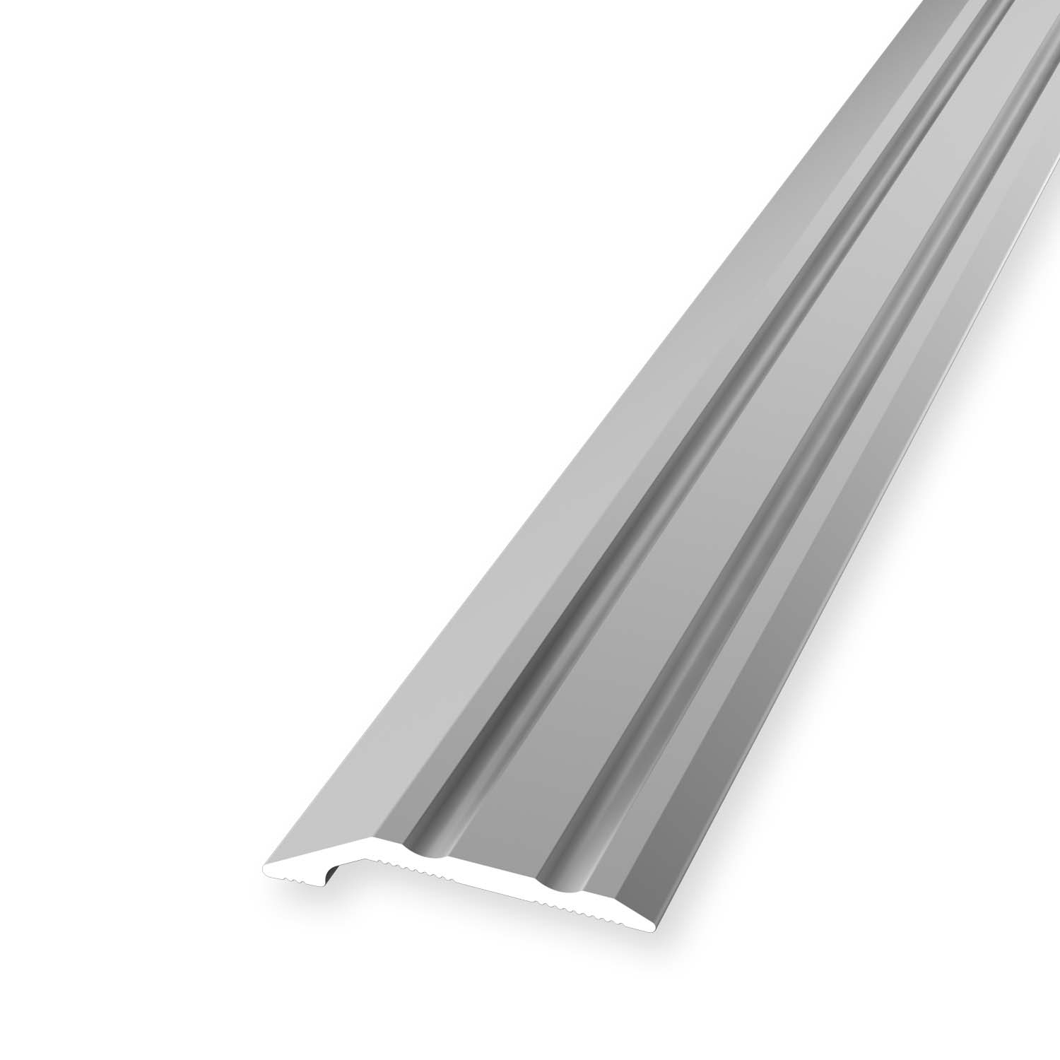 Profilé de finition 6 x 30 mm Aluminium Barre de seuil striée Argent Différentes longueurs Küberit