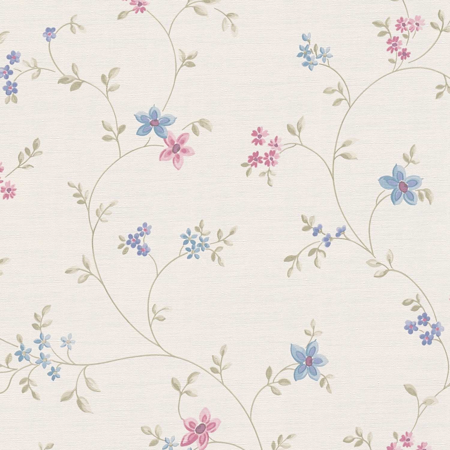 A.S. Creation | Maison Charme | 390711 | Papier Peint Intissé | Floraux | 10.05 x 0.53 m | Écru