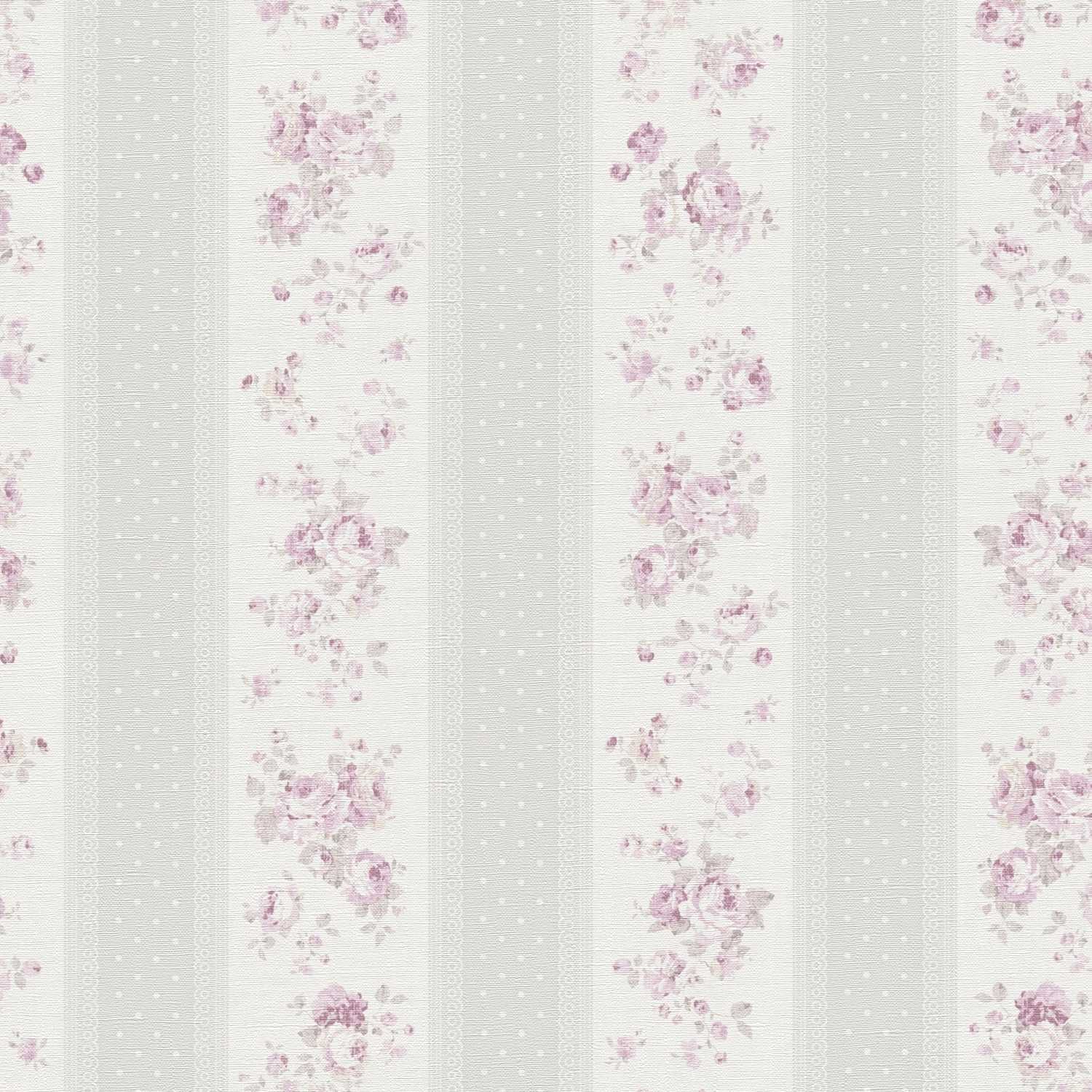 A.S. Creation | Maison Charme | 390692 | Papier Peint Intissé | Floraux | 10.05 x 0.53 m | Gris