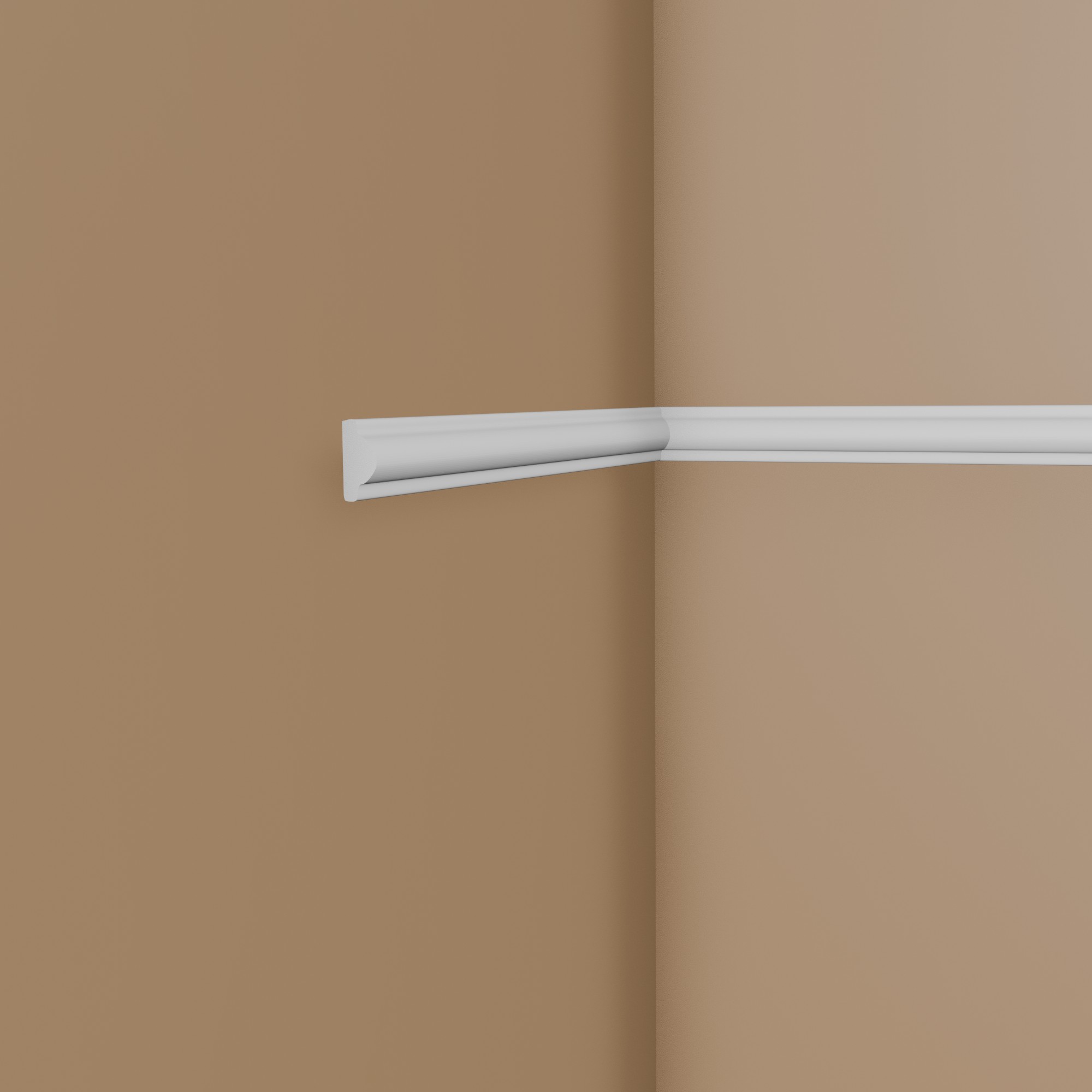 PROVISTON | Moulure décorative "NE413" | 12 x 25 x 2000 mm | Blanc | Cimaise | Décoration murale | De haute qualité