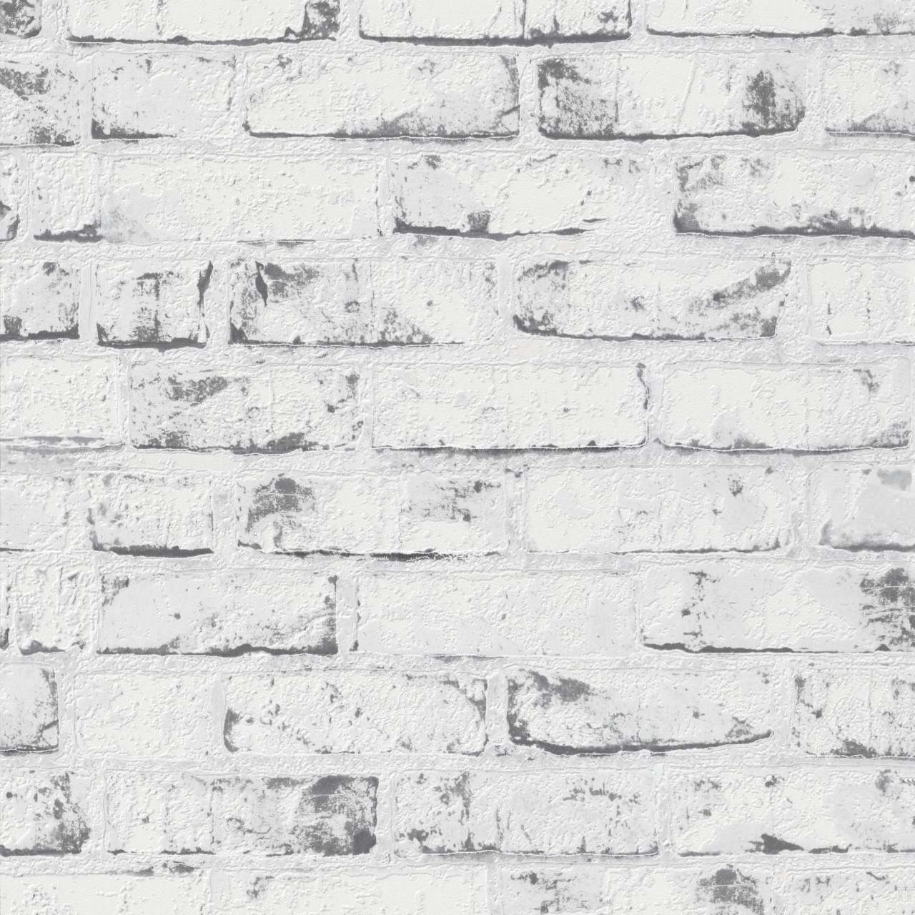 A.S. Creation New England | 907837 | papier peint intissé pierre brique | 0.53 m x 10.05 m | argent