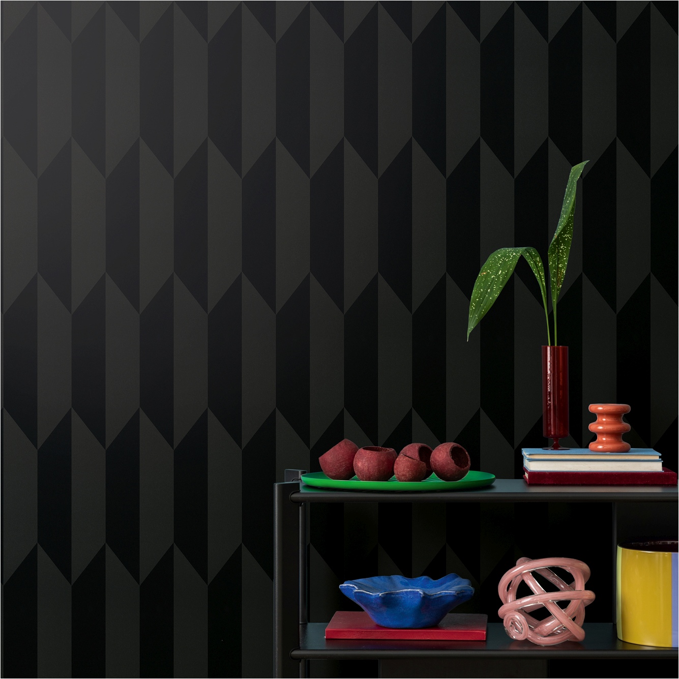 Papier peint intissé 790868 Noir 3D géométrique CosmoLiving by Cosmopolitan A.S. Creation