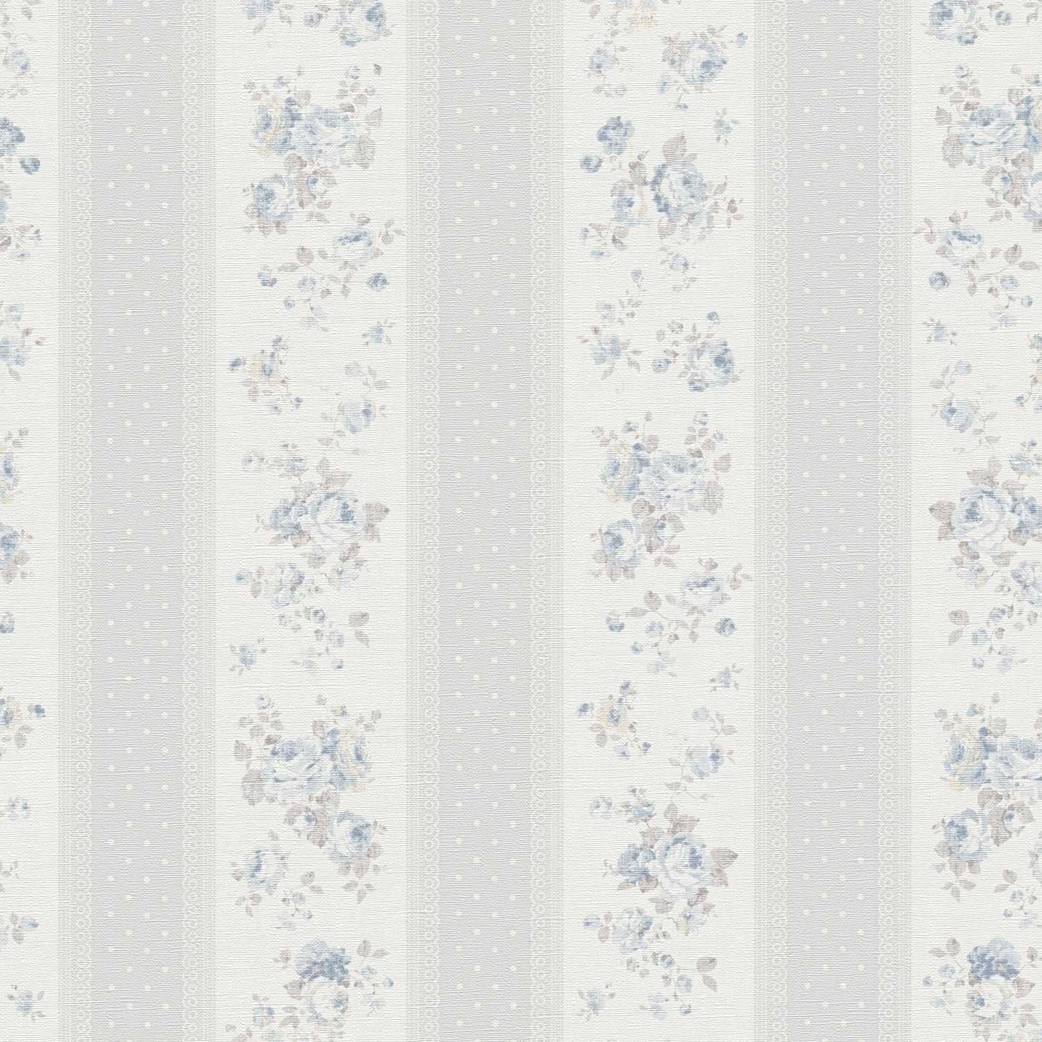 A.S. Creation | Maison Charme | 390693 | Papier Peint Intissé | Floraux | 10.05 x 0.53 m | Gris