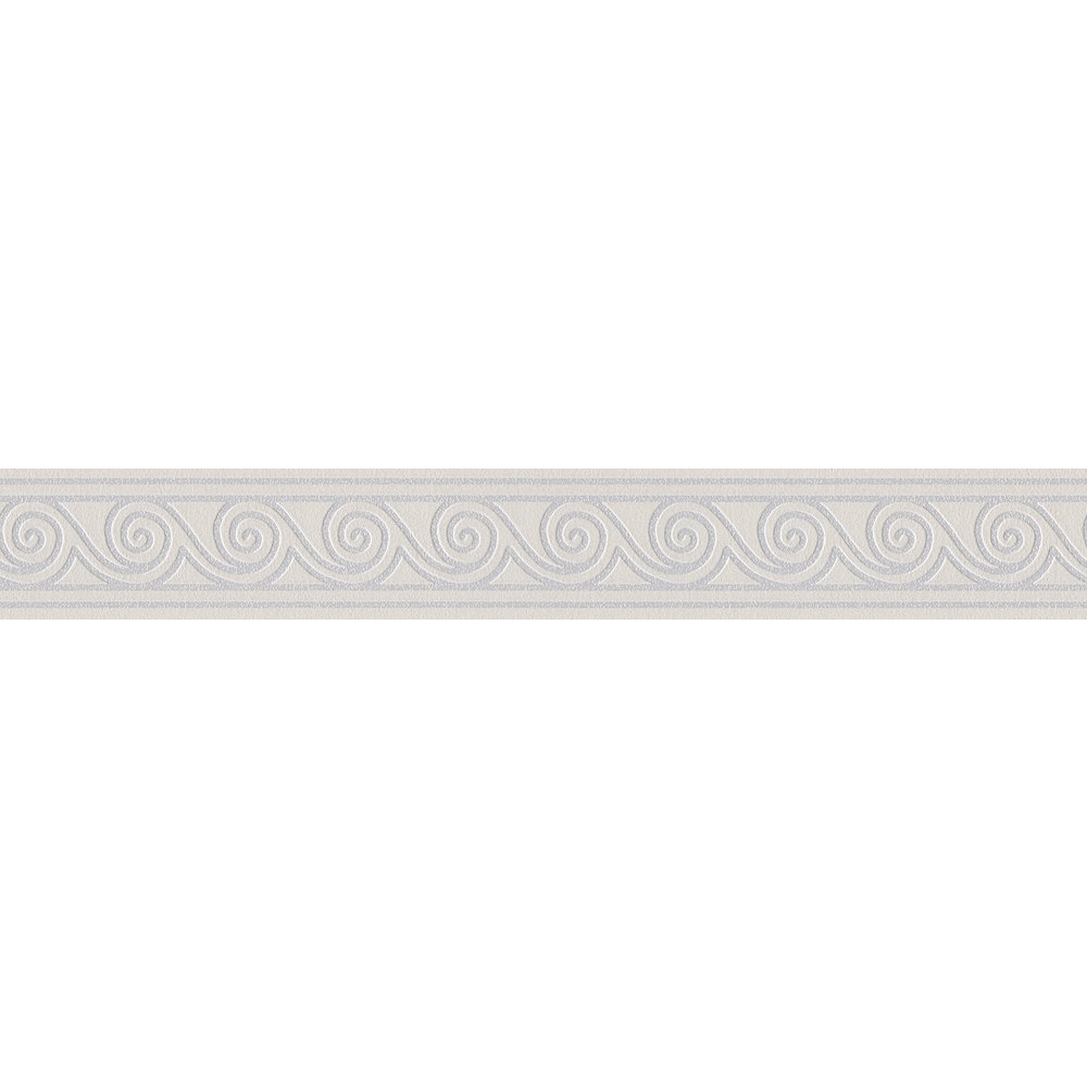 A.S. Creation | Only Borders 11 | 384010 | frise murale Intissé | Rayures | 5.00 x 0.08 m | Gris