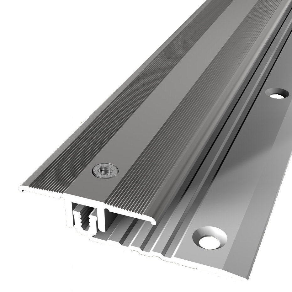 Profilé de transition 11 x 40 mm Aluminium Barre de seuil striée Différentes longueurs Küberit