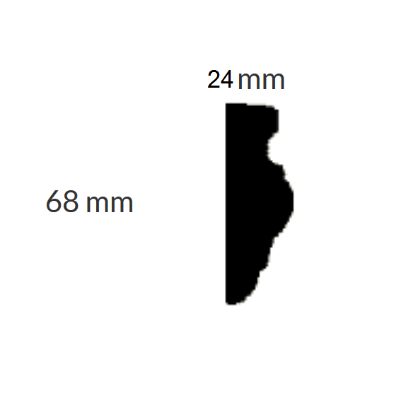 Zierleiste "Esslingen" (Zierleisten aus Gips) Skizze