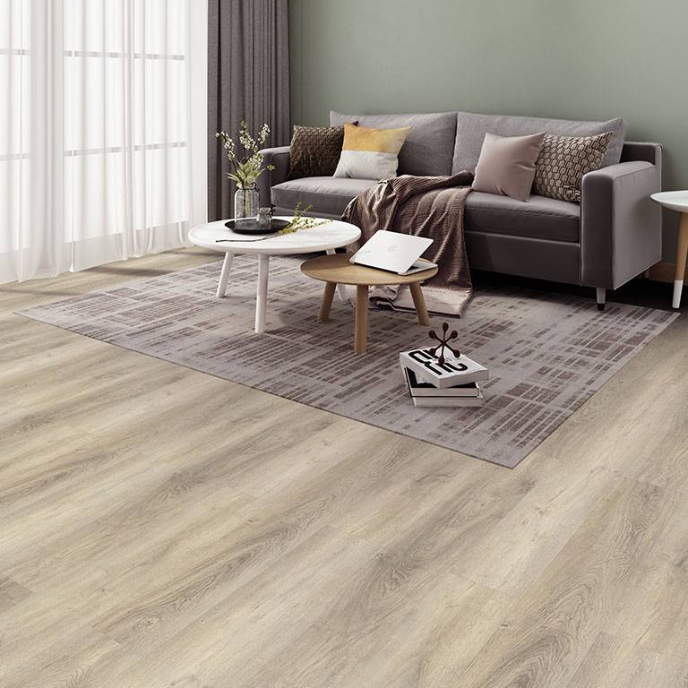 Check One Sol vinyle PVC 2466 Wickrath 1220 x 182 x 5 mm Vinyle clipsable Chêne clair