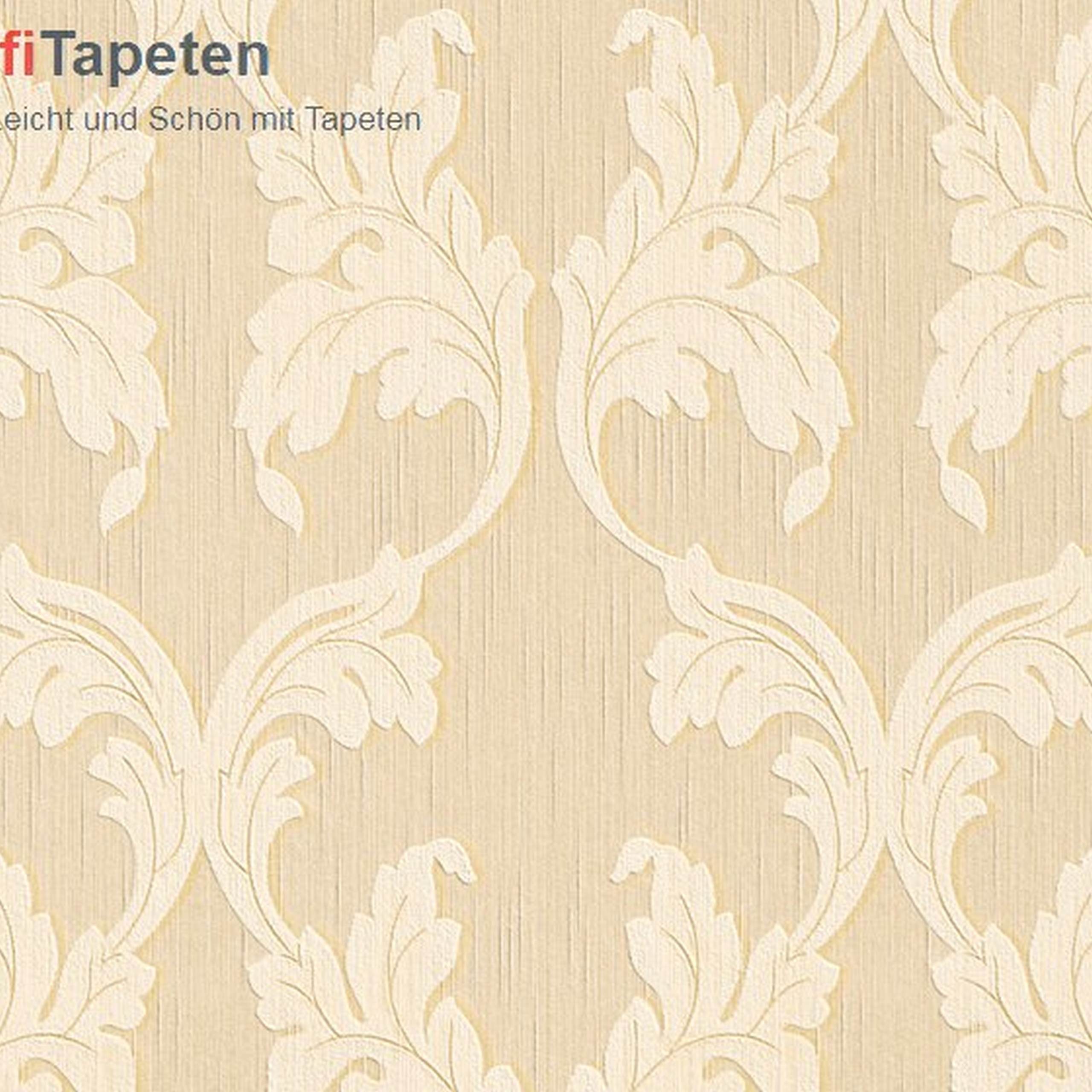 A.S. Creation Tessuto | 956282 | papier peint intissé baroque | 0.53 m x 10.05 m | beige