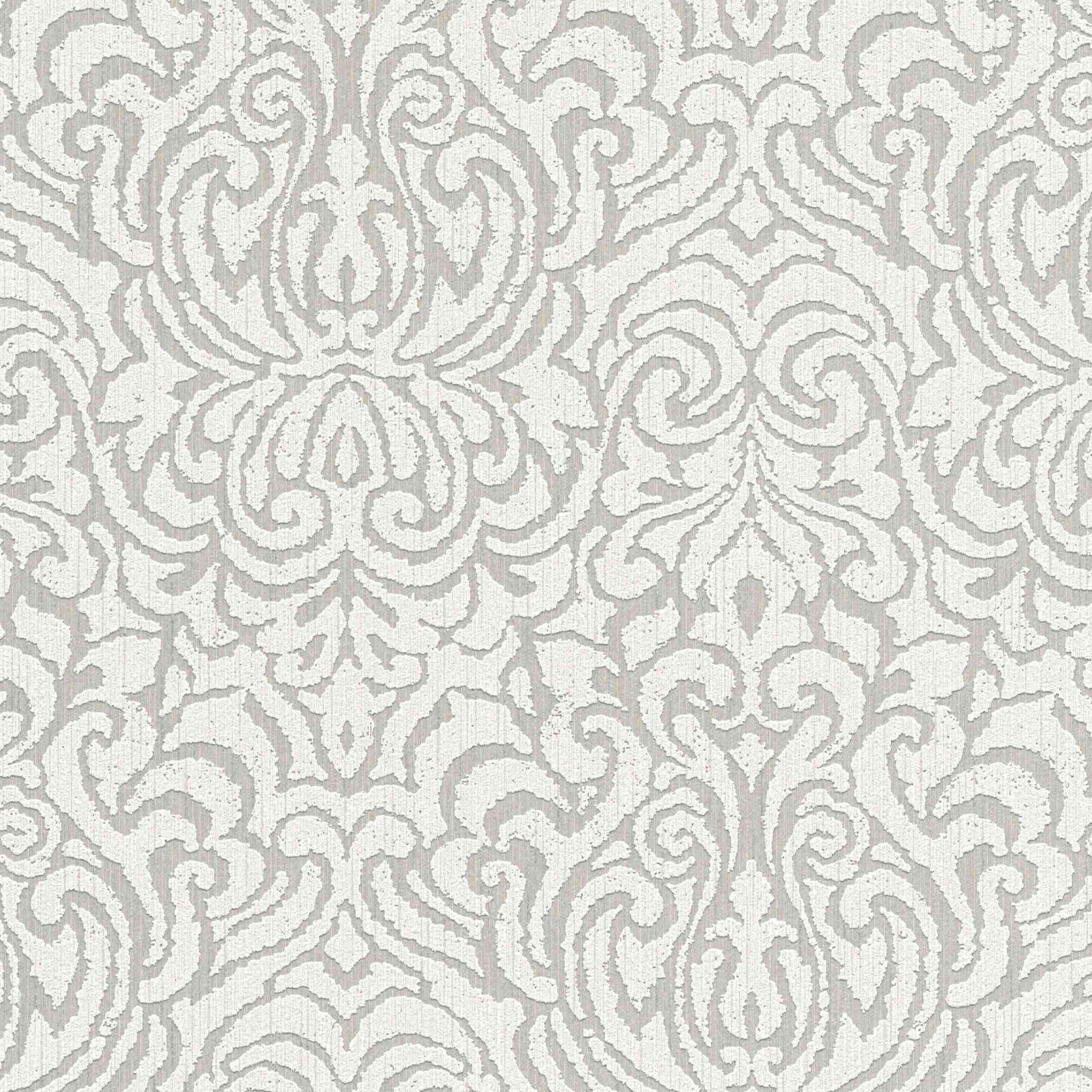 A.S. Creation AP Tessuto II | 961933 | papier peint intissé baroque | 0.53 m x 10.05 m | beige