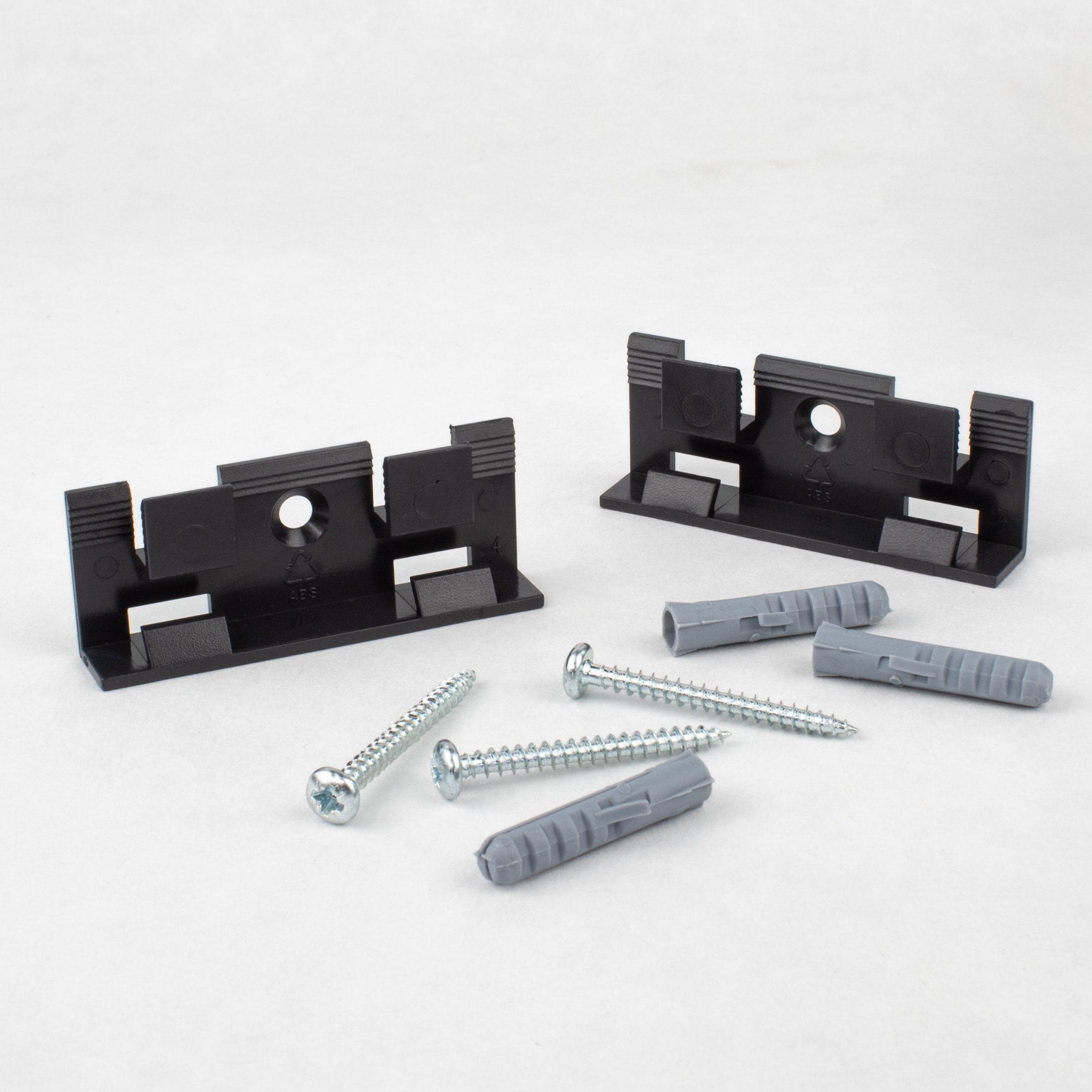 Clips de fixation 14.80.0 pour plinthes PVC 50 pcs incl. chevilles et vis PROVISTON
