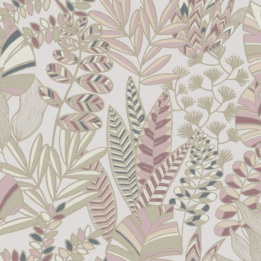 A.S. Creation | Antigua | 390954 | Papier Peint Intissé | Floraux | 10.05 x 0.53 m | Rose