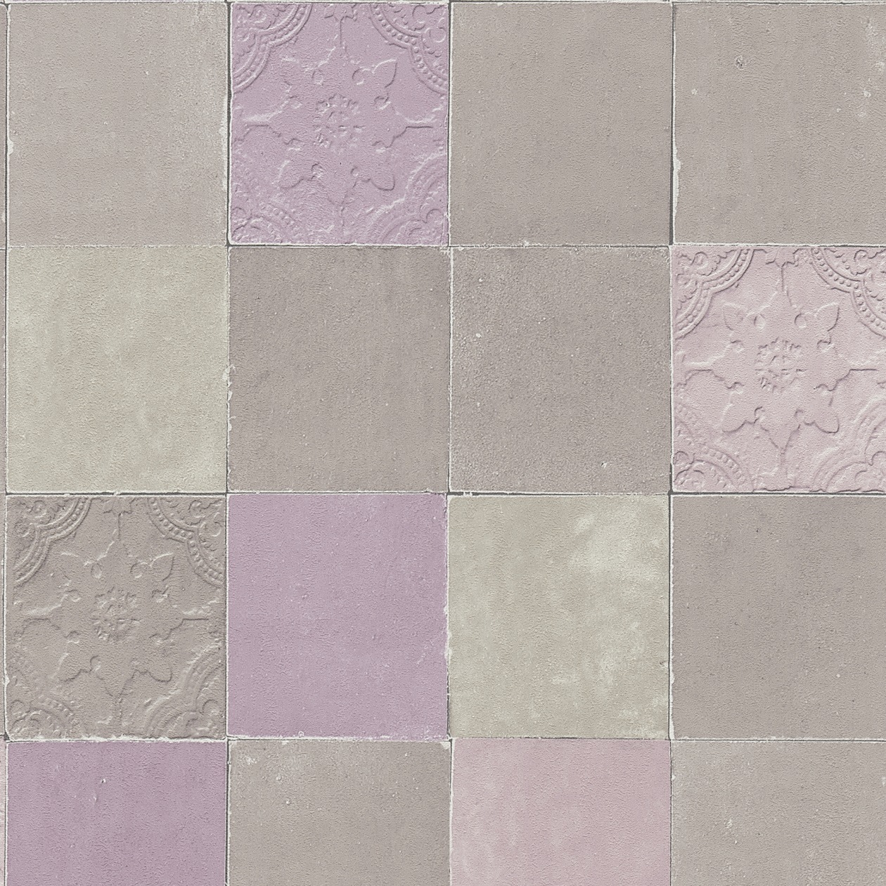 A.S. Creation New Walls | 374062 | papier peint intissé vintage | 0.53 m x 10.05 m | mauve