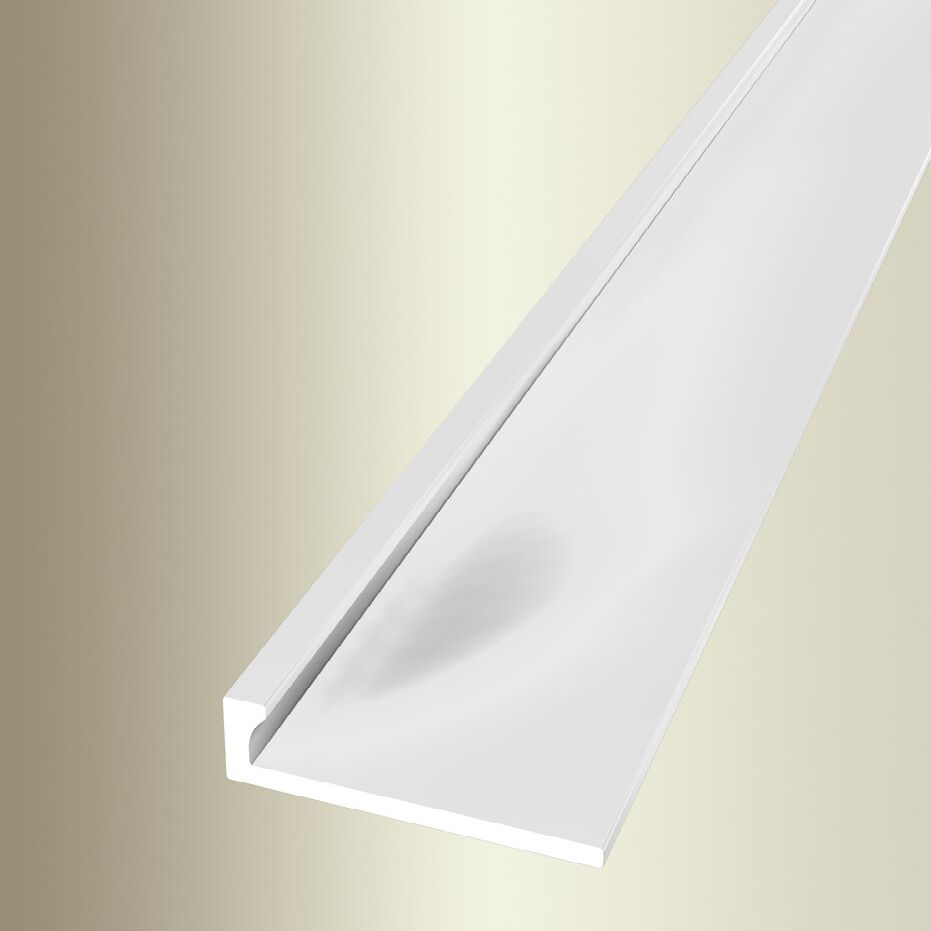 Profilé de finition | Largeur:21 mm | H:2 mm | Longueur:2500 mm | Aluminium | Barre d'arrêt