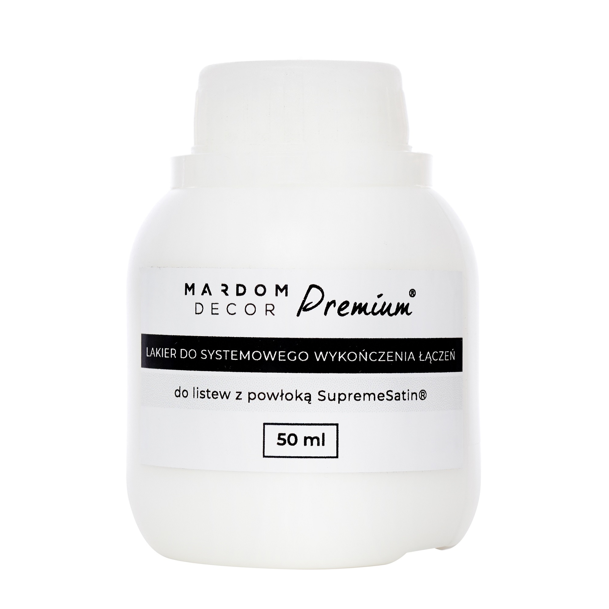 PROVISTON | Vernis de réparation premium | Stuc &amp; plinthes | Intérieur &amp; zones humides | Blanc satiné | 50 ml