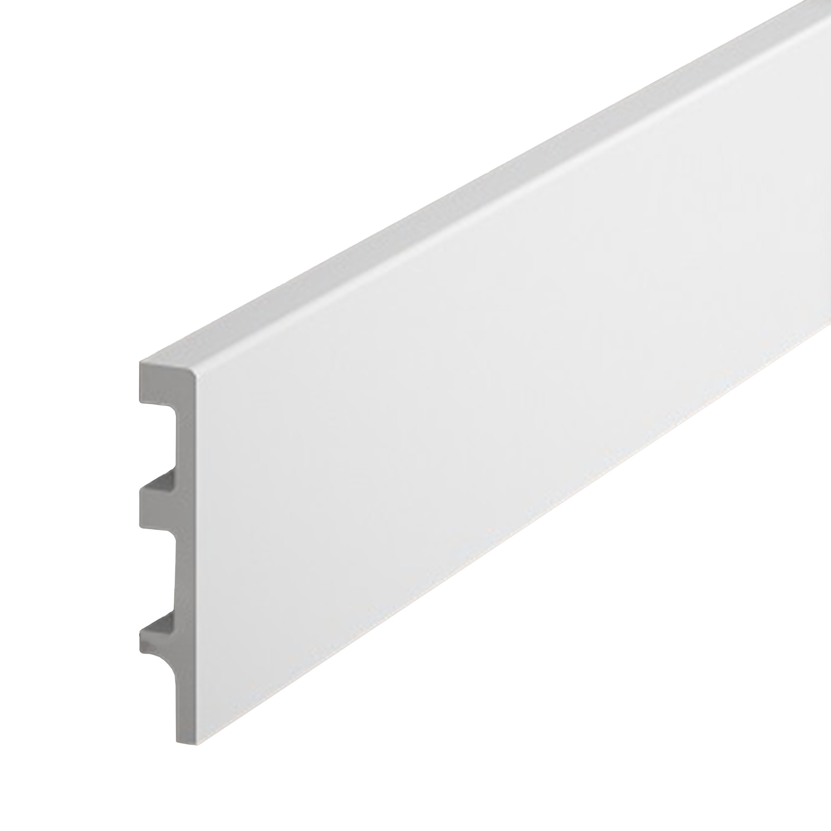 PROVISTON | Plinthe "NE014" en polystyrène PolyForce | 14 x 80 x 2000mm | Blanc | Plinthe Cache fils