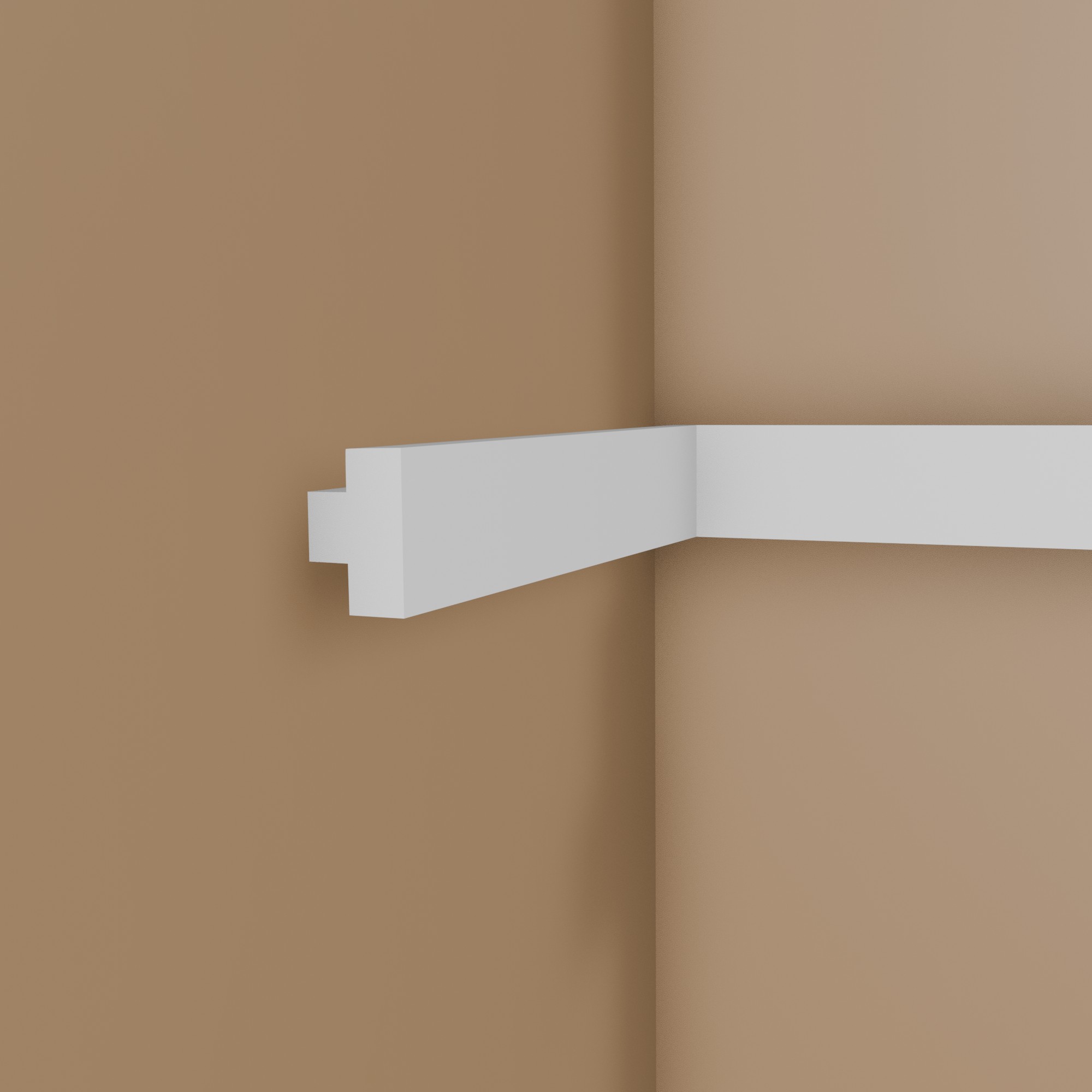 NMC Moulure décorative T4 NOMASTYL® 30 x 20 x 2000 mm Polystyrène blanc Moulure murale