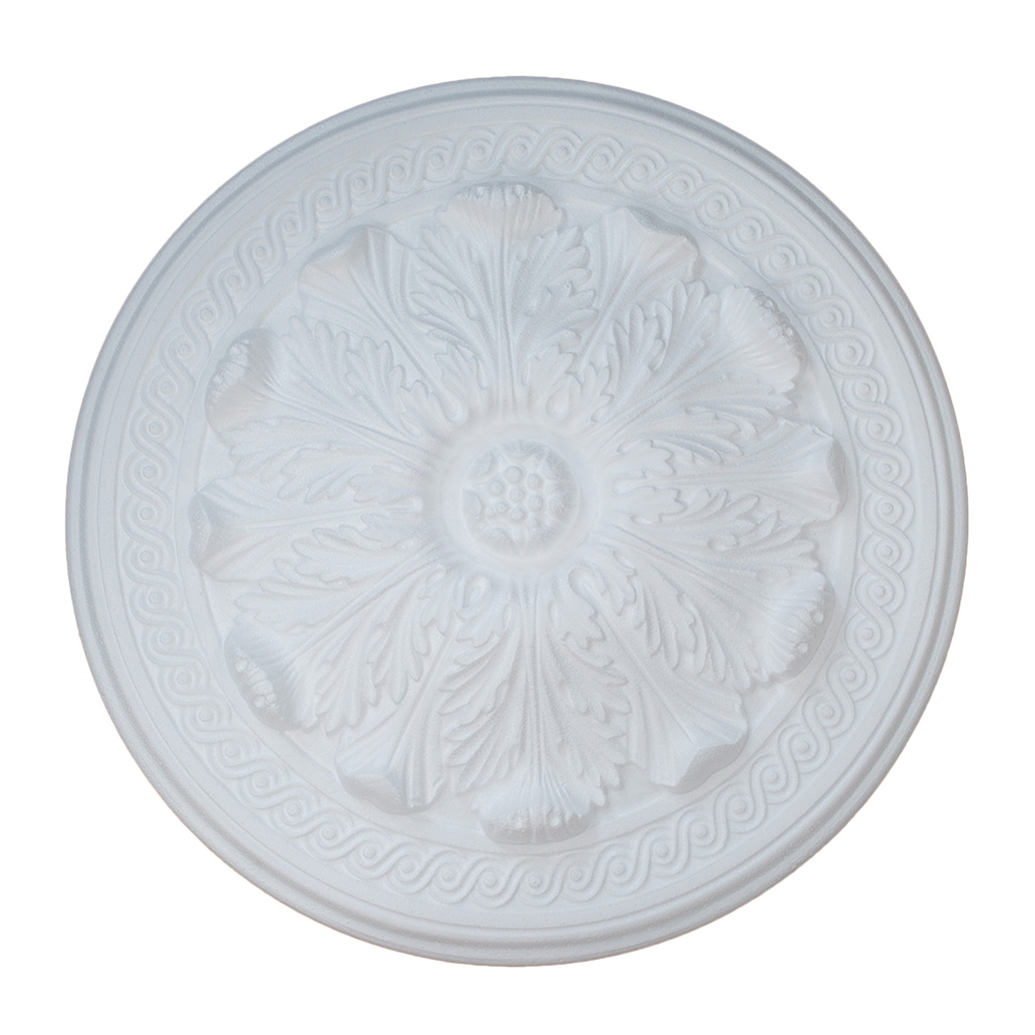Rosace design Marbet R-8 | Ø 47 cm | polystyrène léger blanc