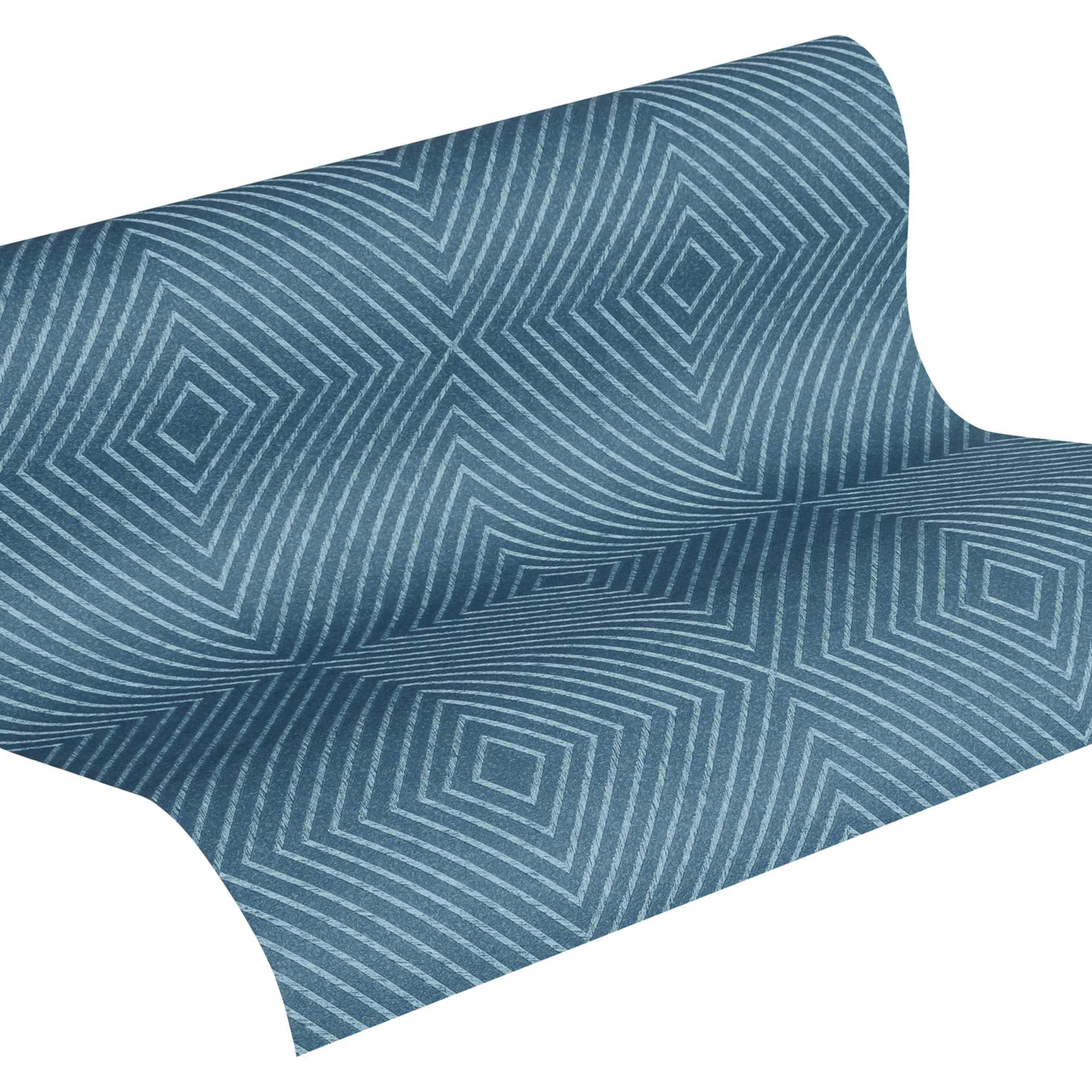 A.S. Creation Metropolitan Stories | 369264 | papier peint intissé 3D | 0.53 m x 10.05 m | bleu