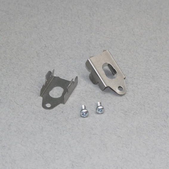 Topmet | Clips de fixation pour profilés LED en aluminium | Type "Z" | 2 pcs | Acier inoxydable